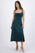 Vestido liso maxi