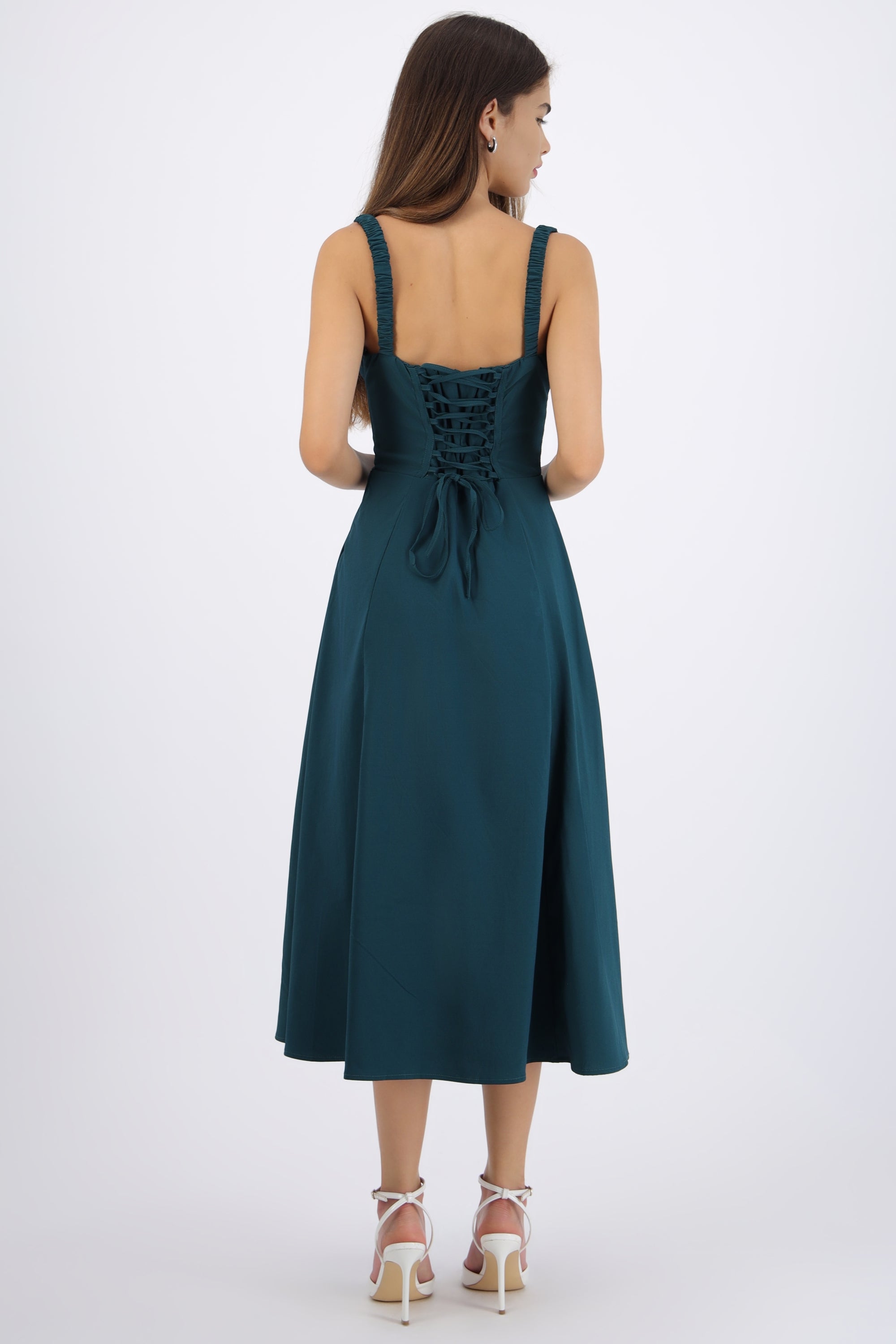 Vestido liso maxi