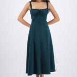 Vestido liso maxi
