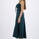 Vestido liso maxi