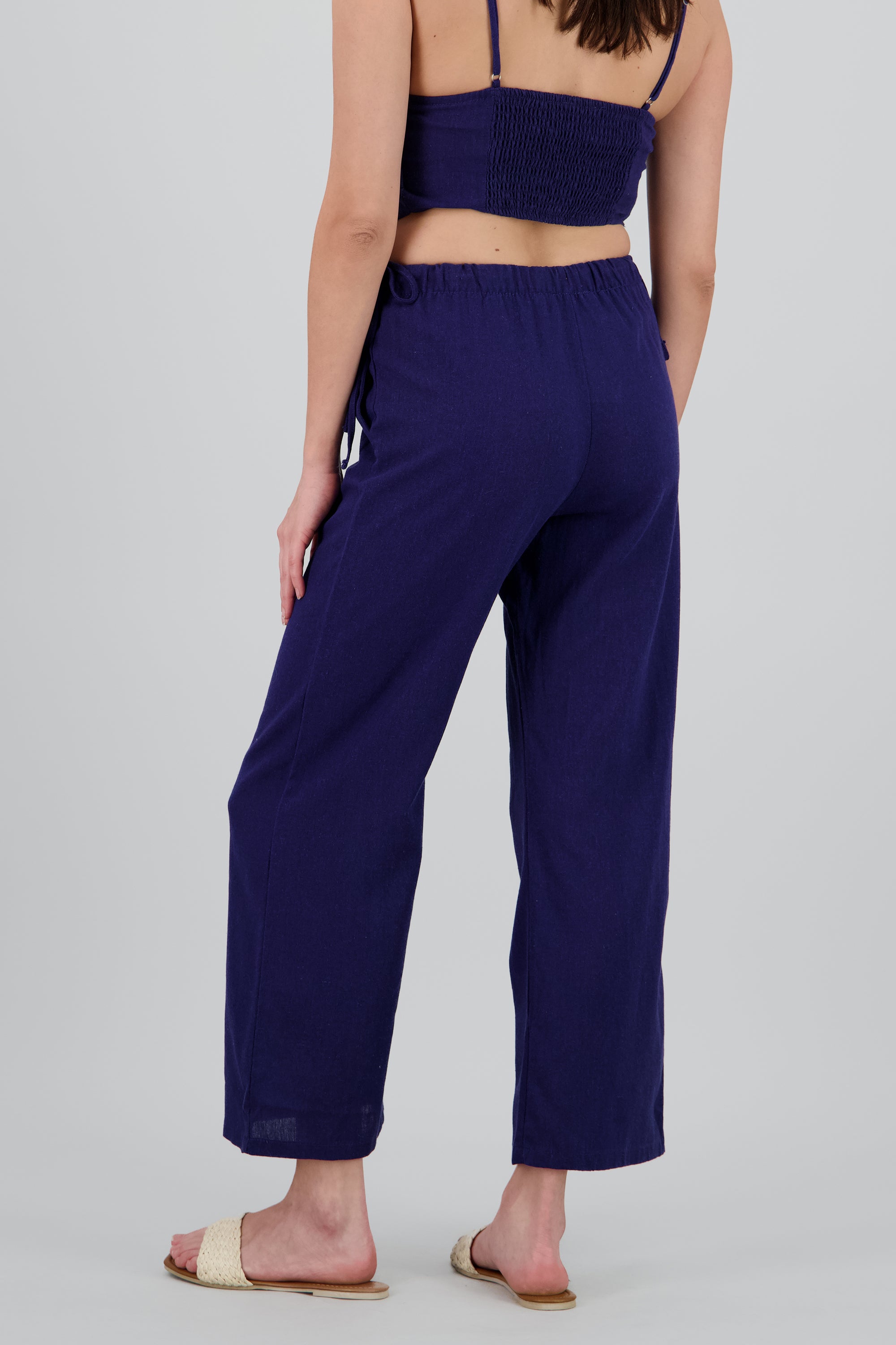 Pantalon jaretas cintura MARINO