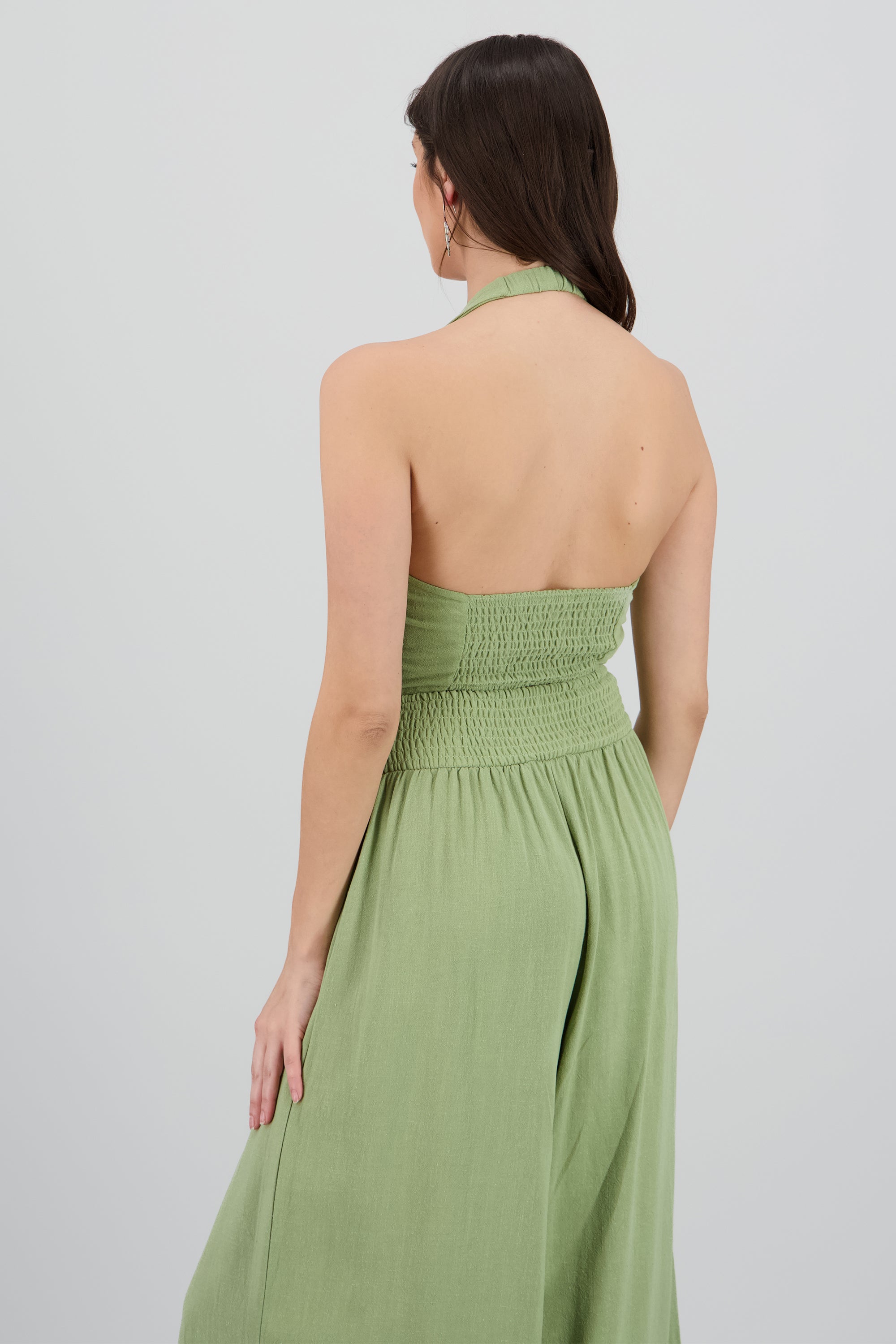 Chaleco halter botones OLIVO
