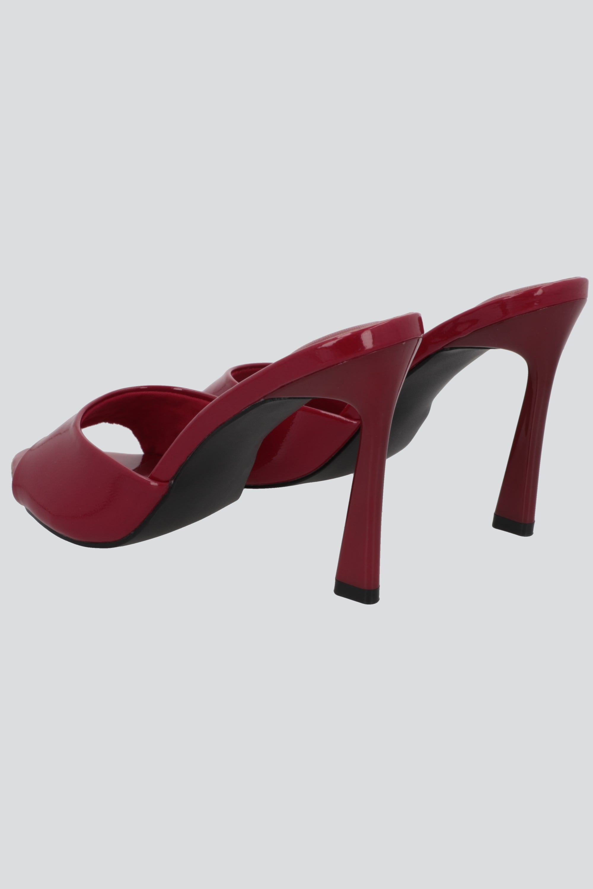Tacon peep toe puntal ROJO