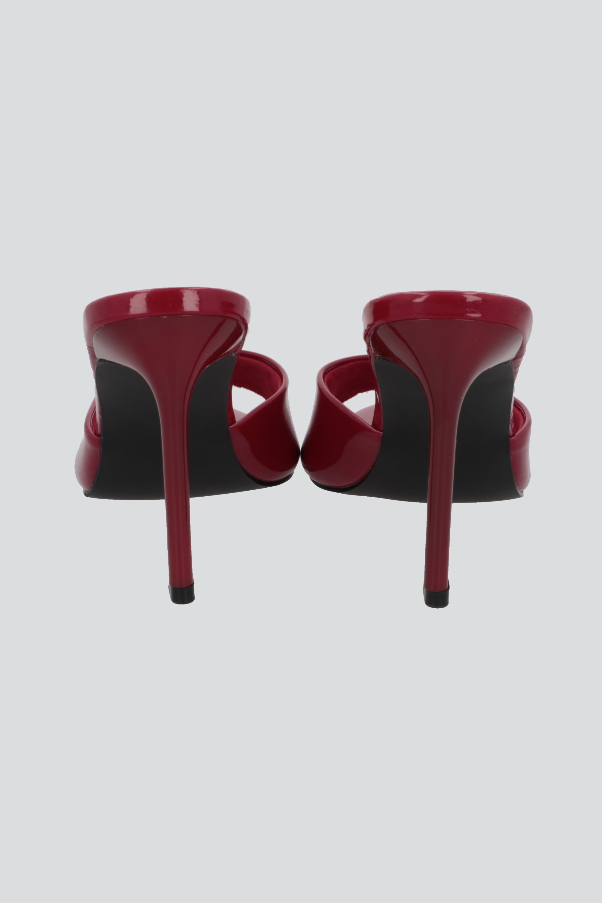 Tacon peep toe puntal ROJO