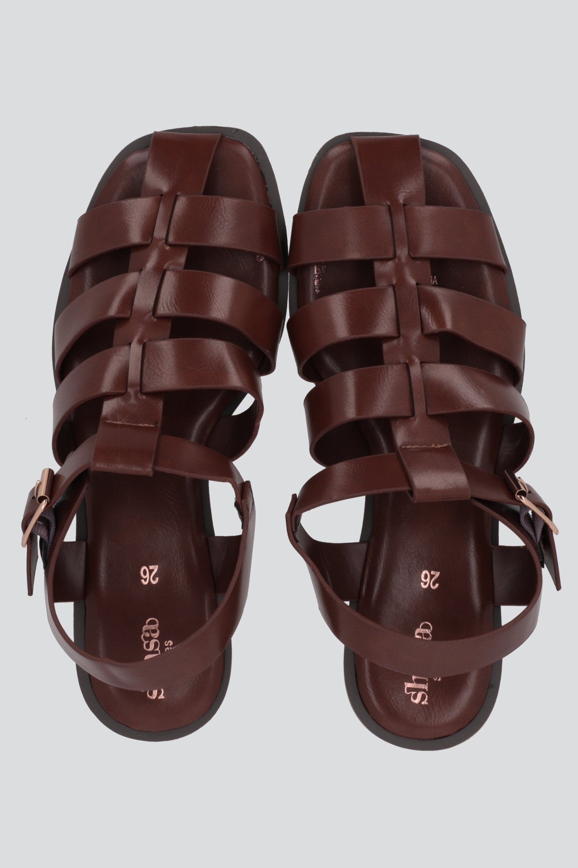 Sandalia cangrejera clasica CAFE