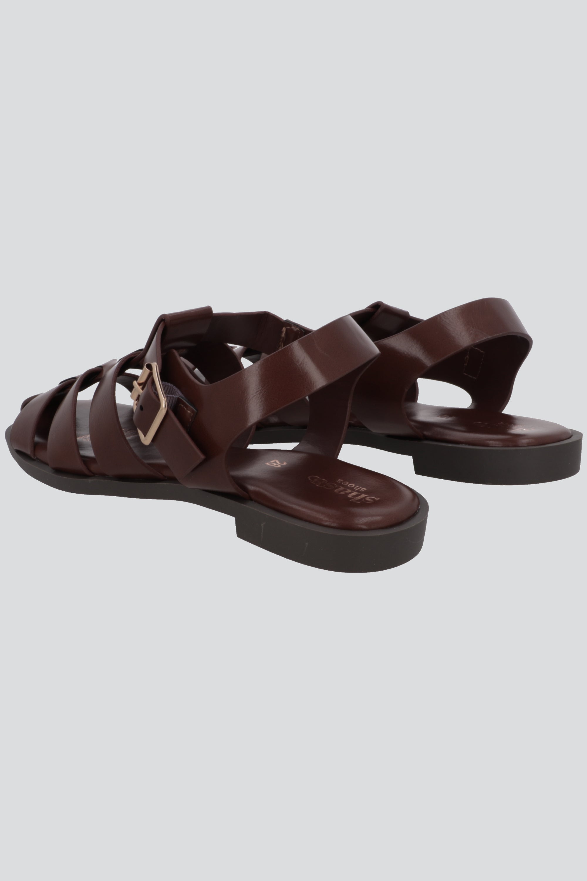 Sandalia cangrejera clasica CAFE