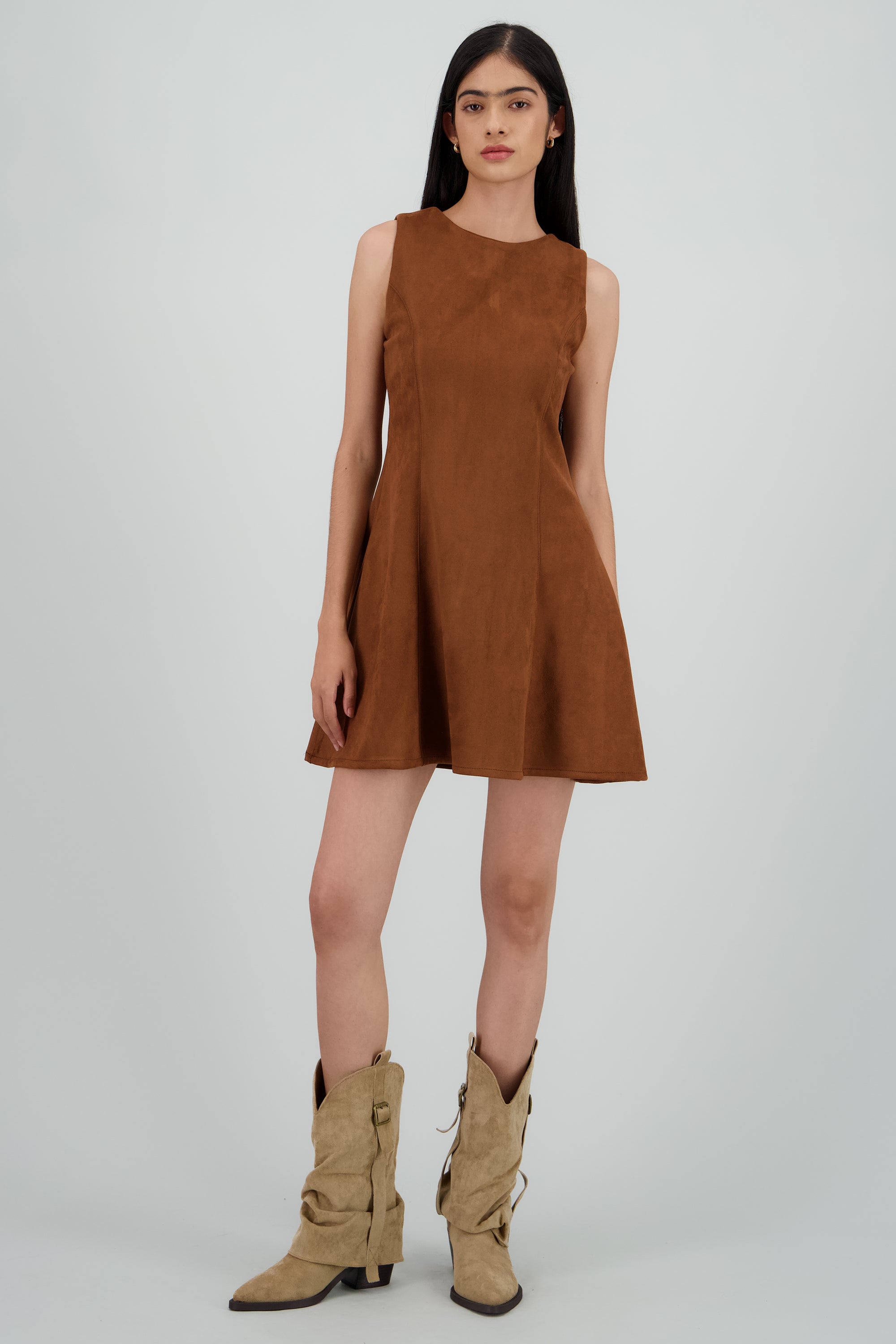 Bota vaquera hebilla TAUPE
