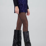 Bota pointy funda zipper