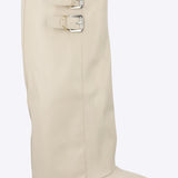Bota funda alta hebillas