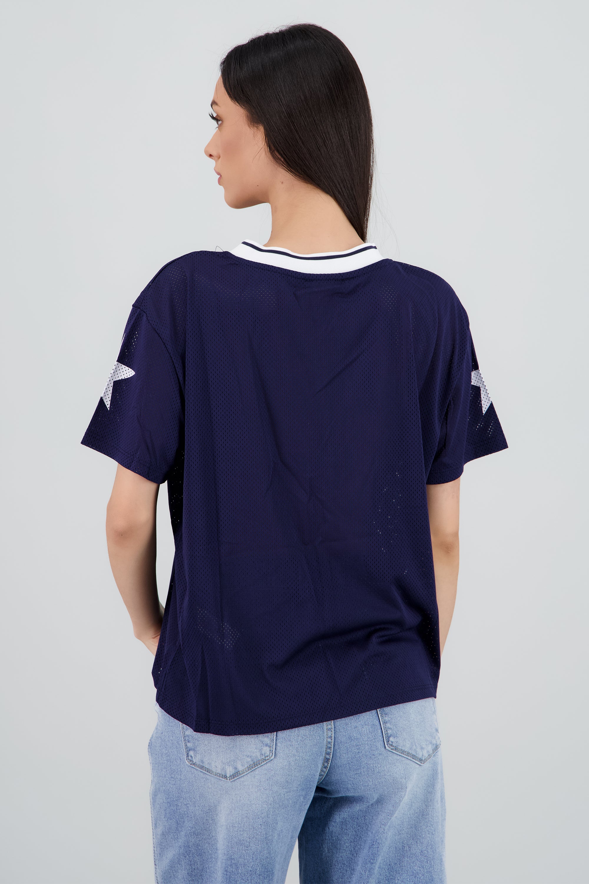 Playera over estampado numero MARINO COMBO