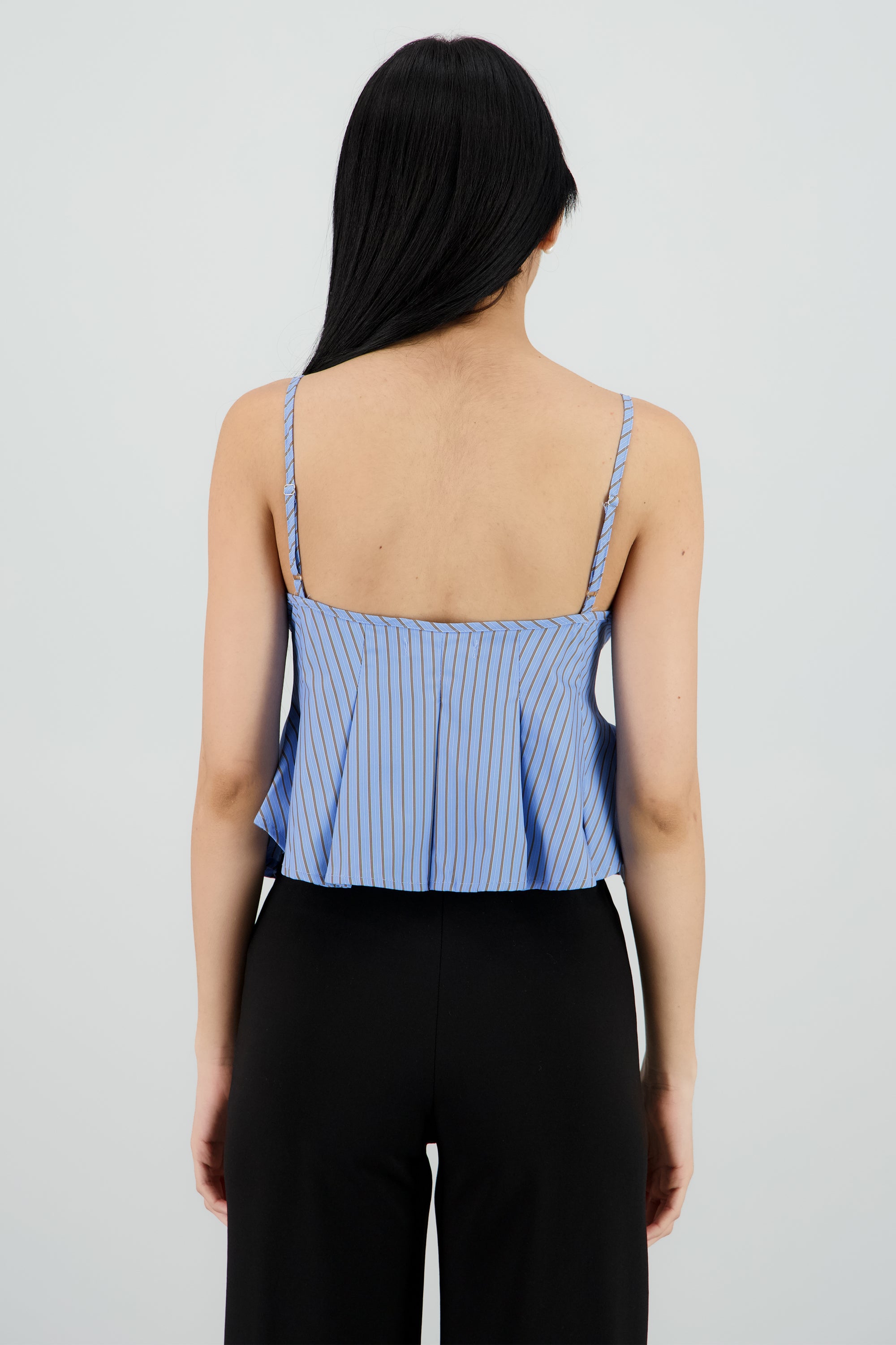 Top camisa rayas AZUL COMBO