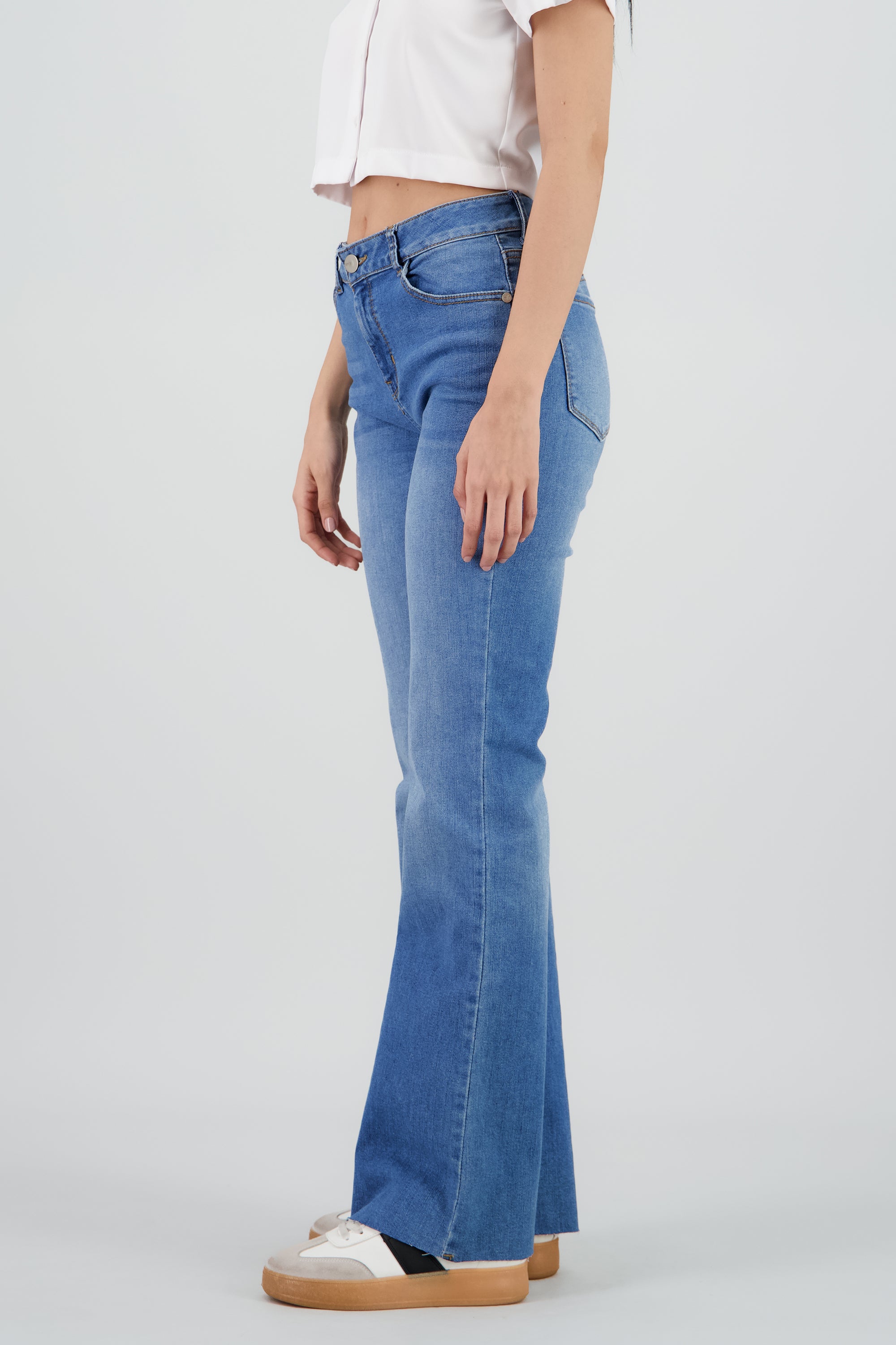 Jeans flare regular waist MEDIUM WASH