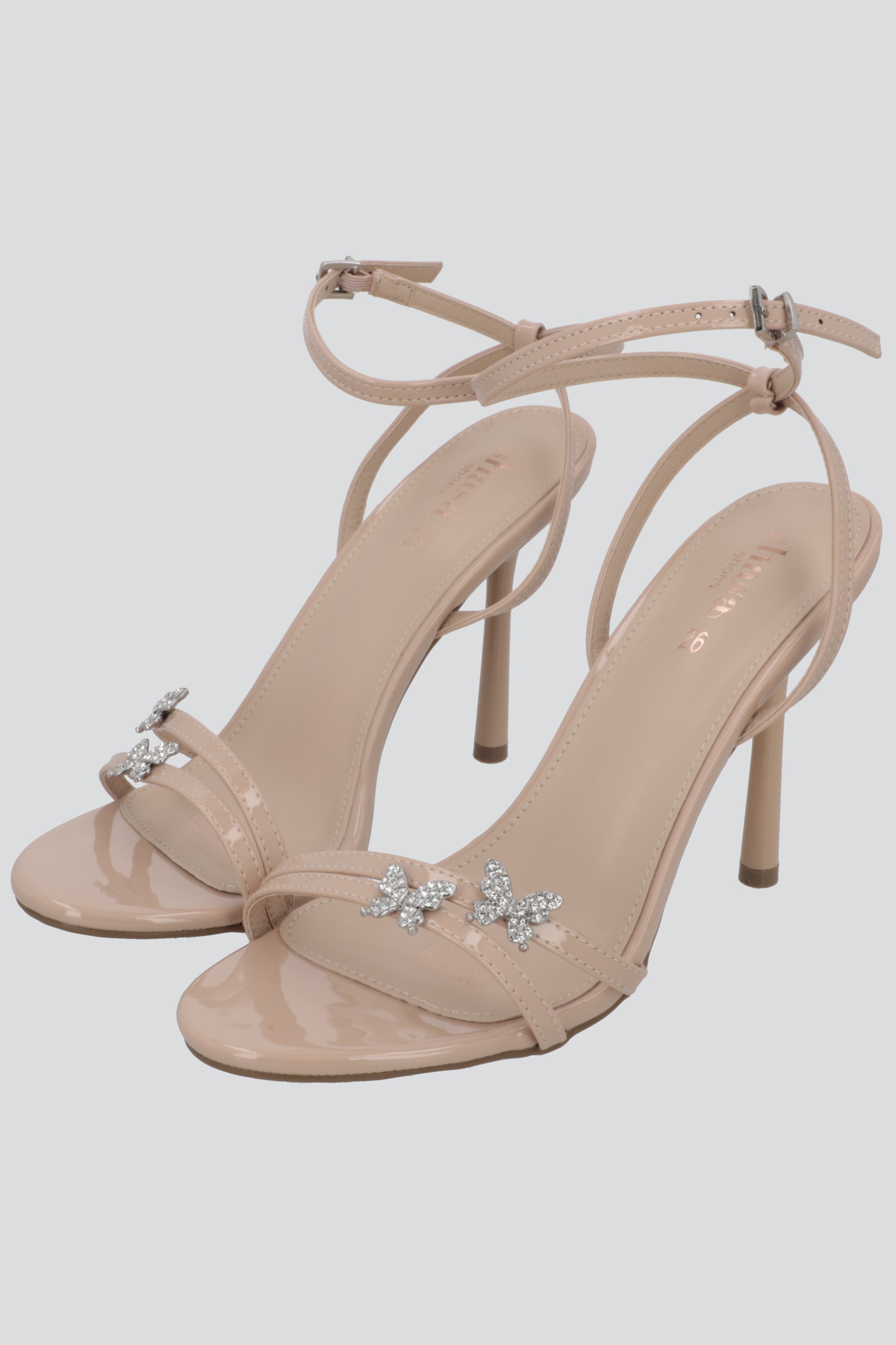 Tacon basico mini mariposas NUDE