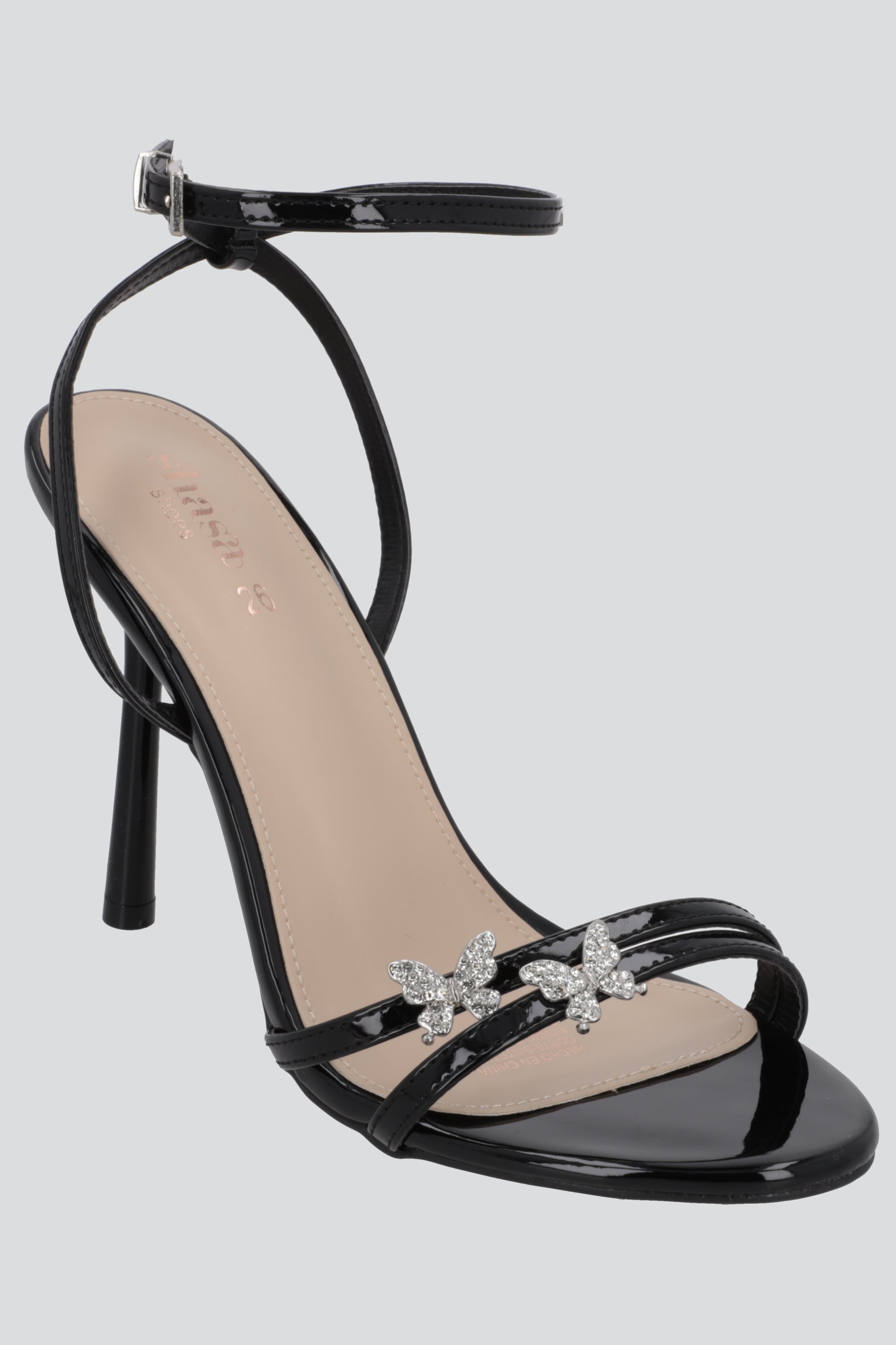 Tacon basico mini mariposas NEGRO