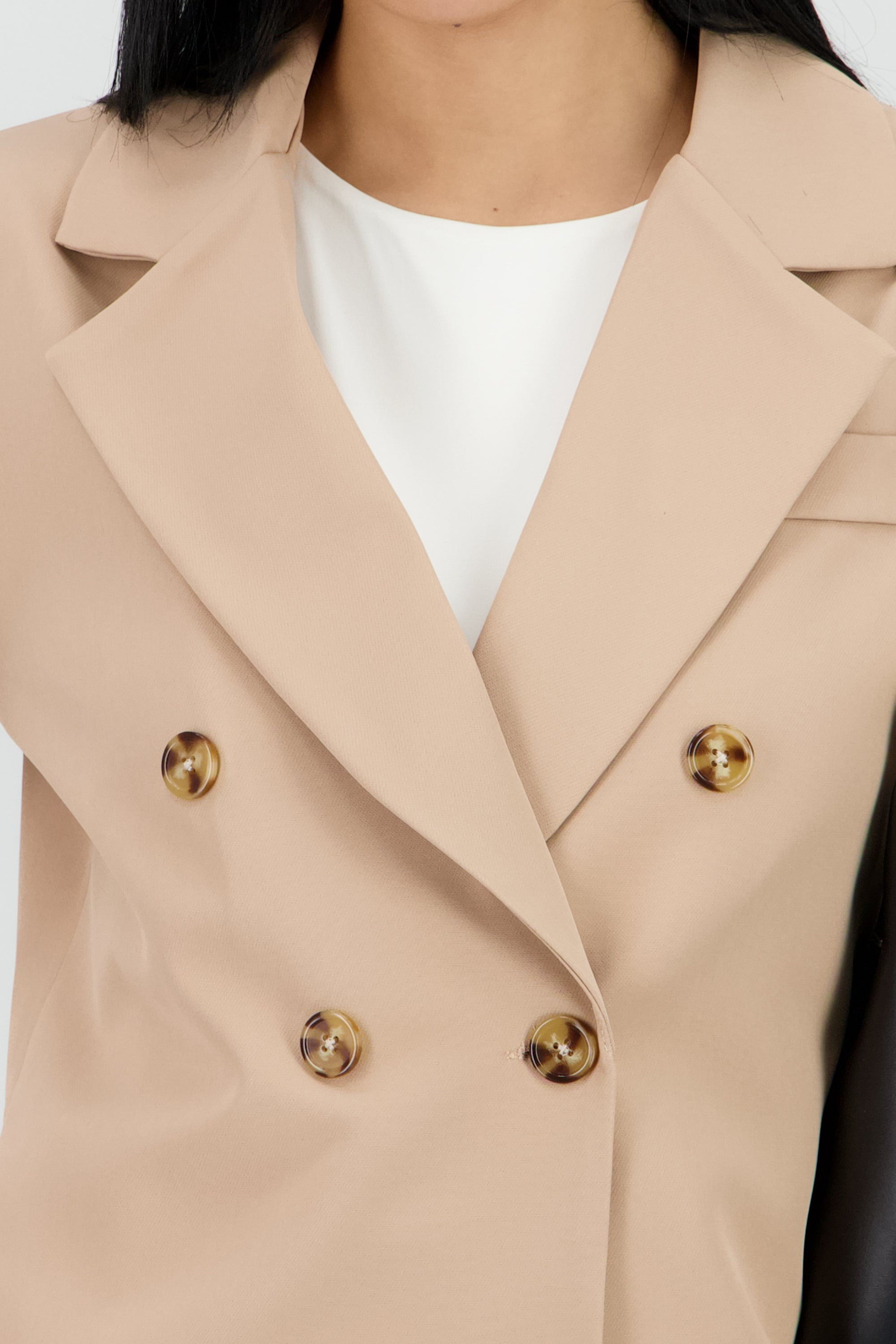 Blazer recto cruzado KHAKI
