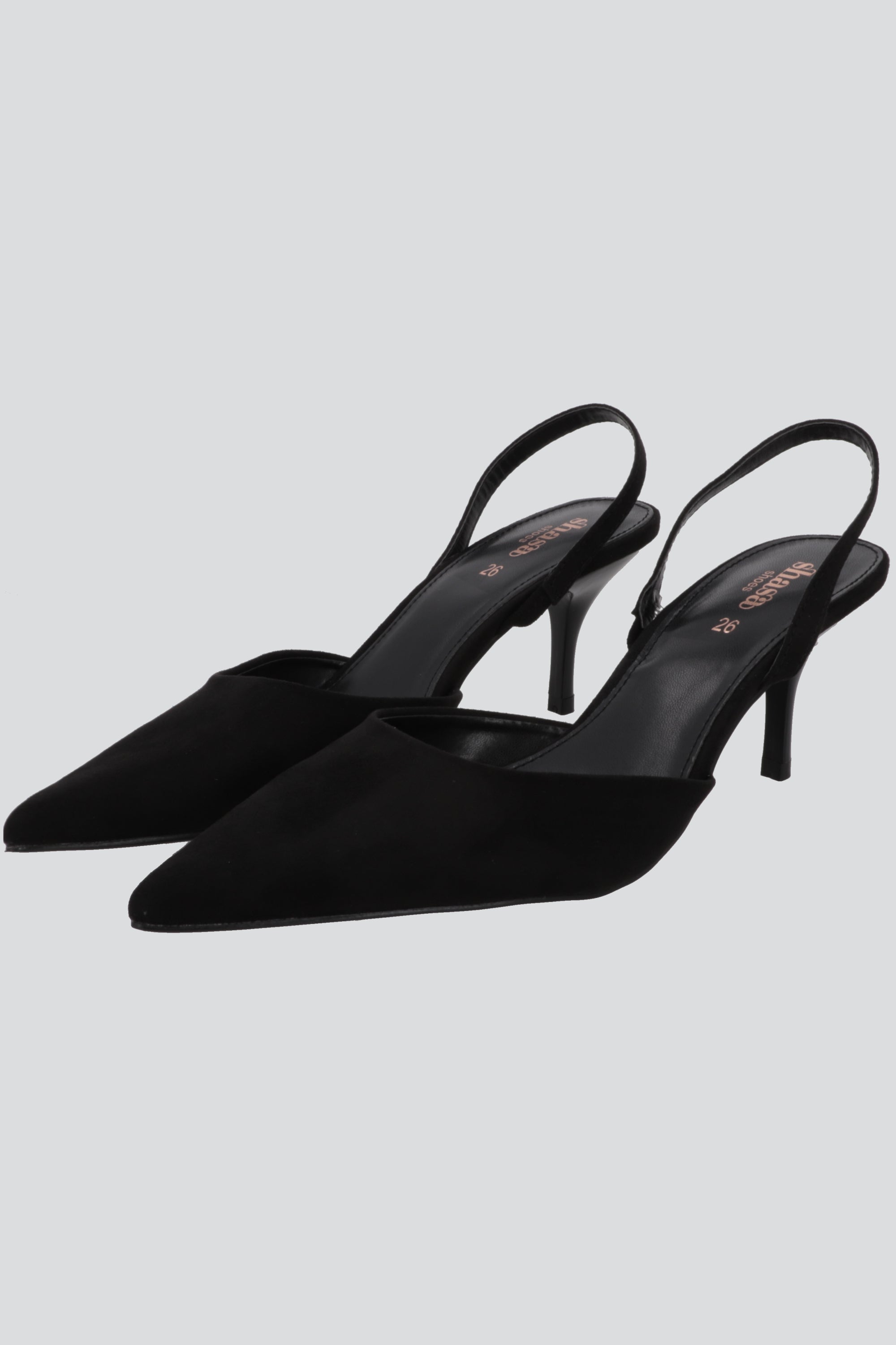 Tacon pointy slingback NEGRO