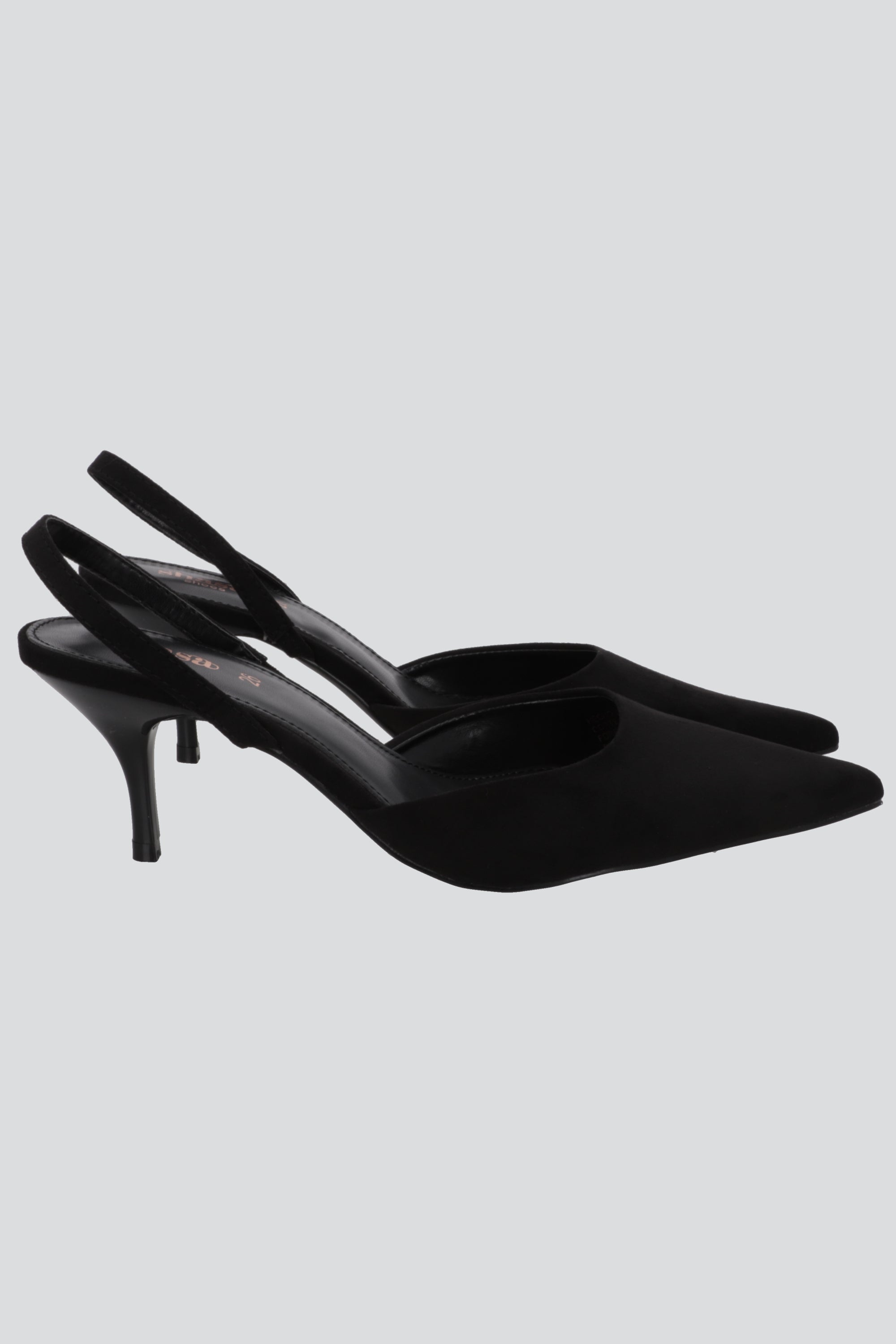 Tacon pointy slingback NEGRO