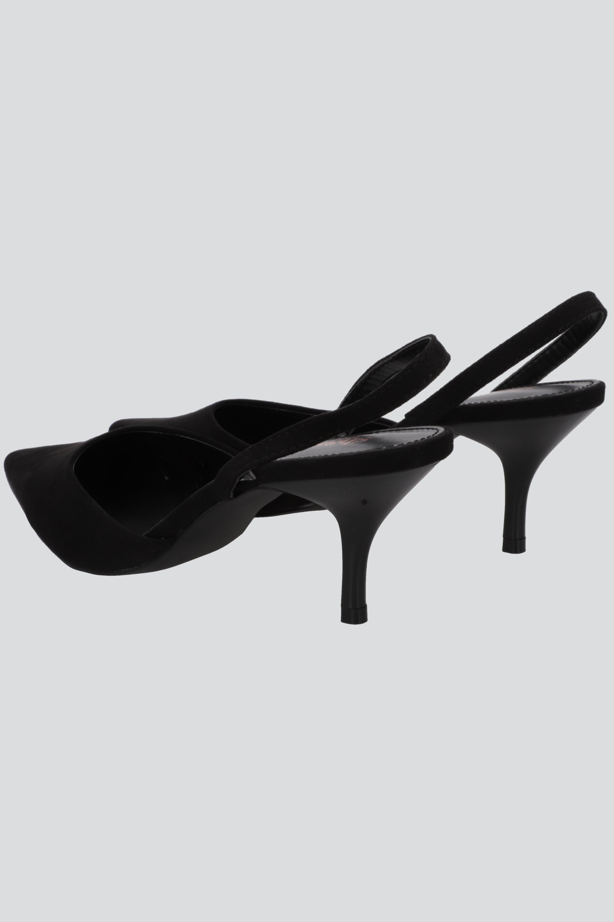 Tacon pointy slingback NEGRO