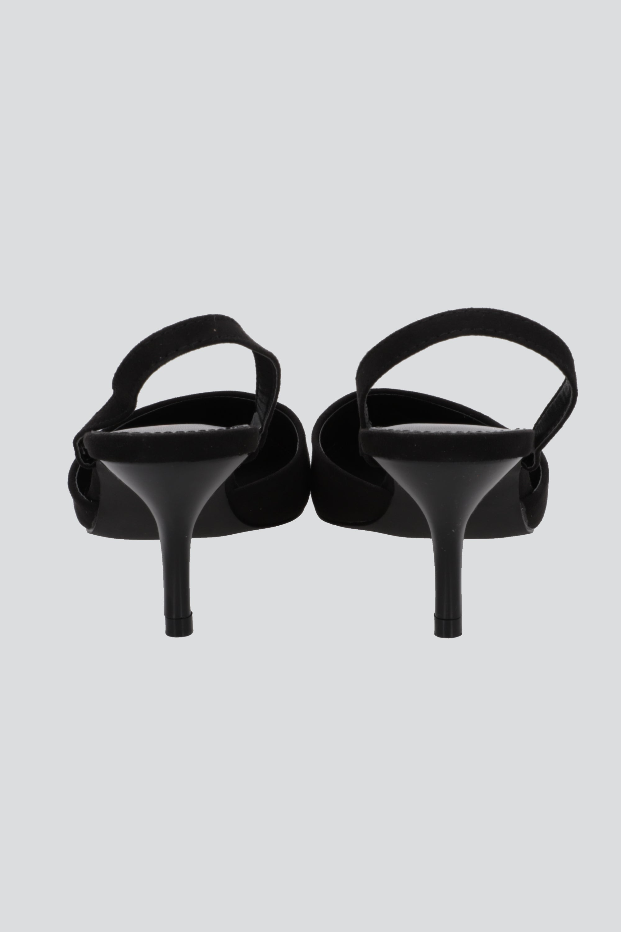 Tacon pointy slingback NEGRO