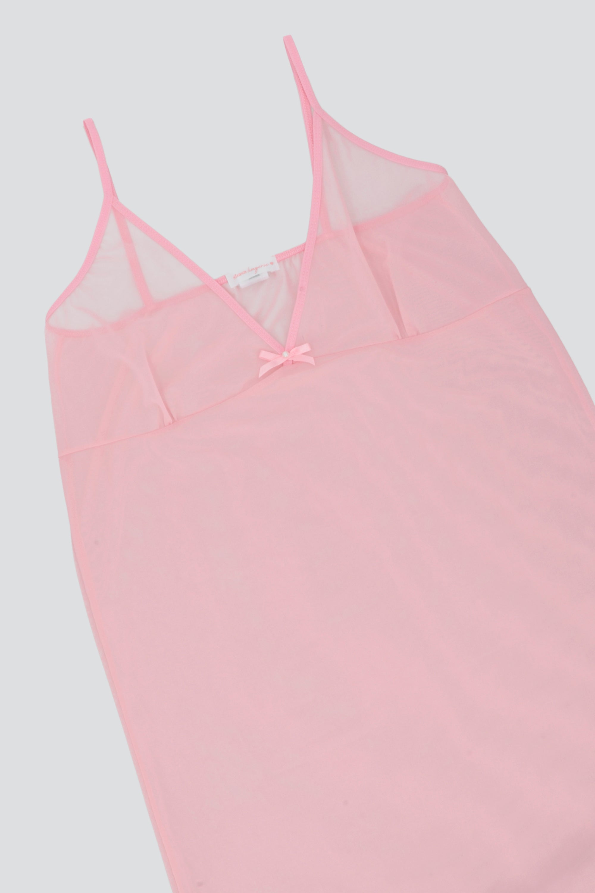 Vestido mesh tanga ROSA PASTEL