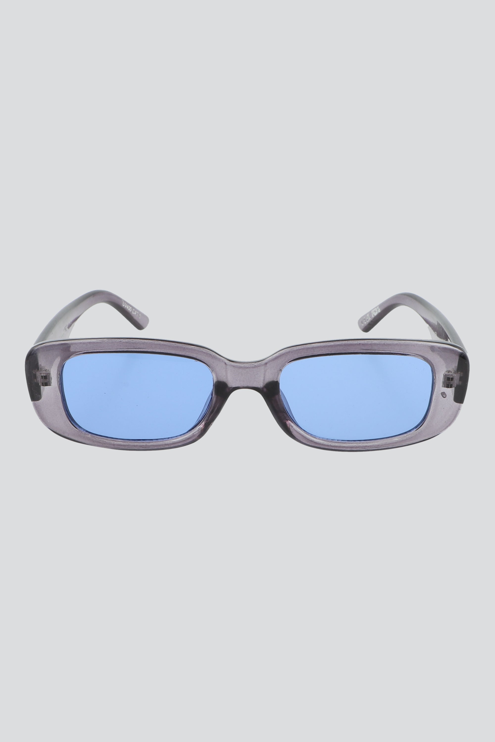 Lentes rectangulo traslucido AZUL