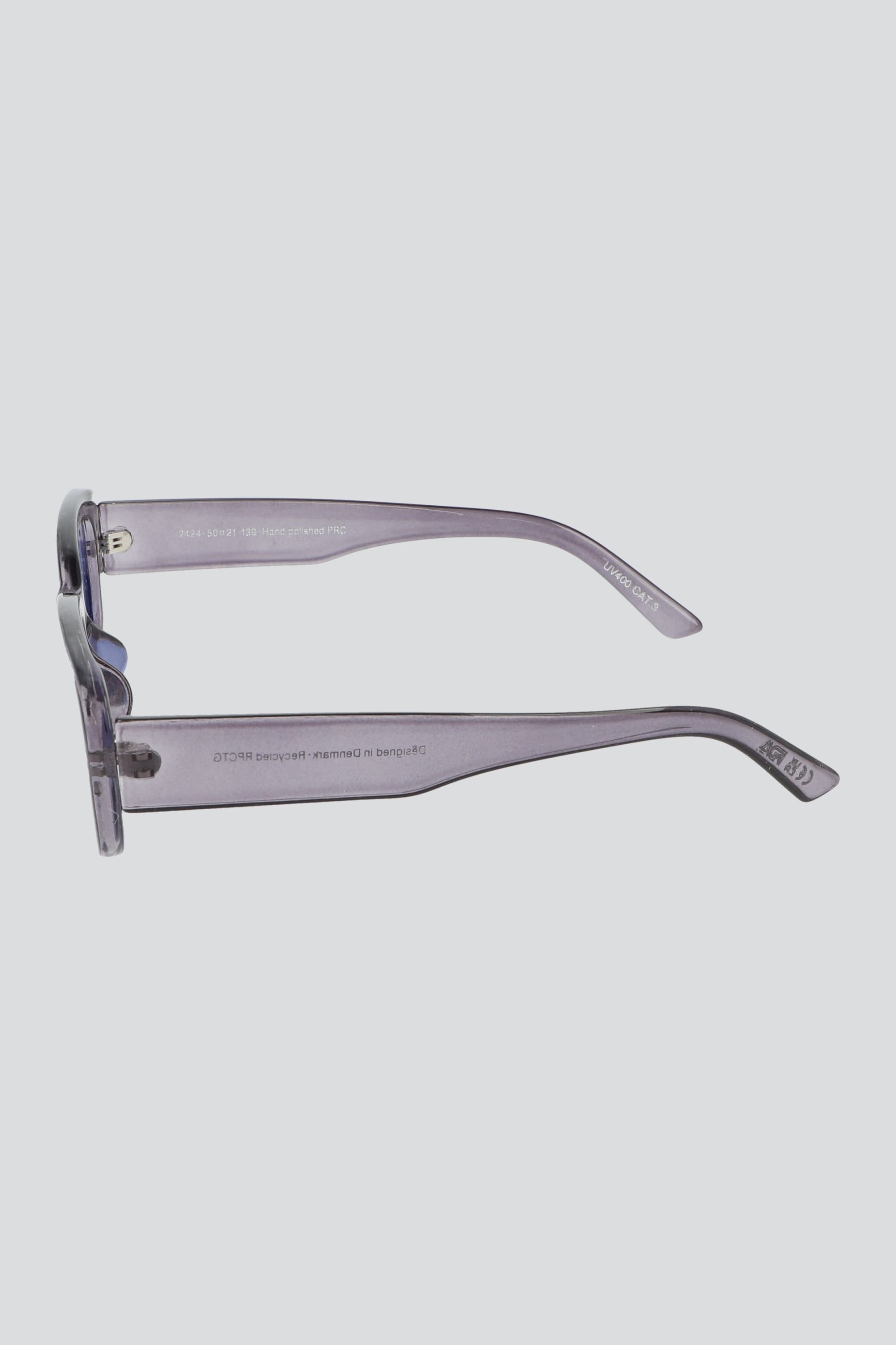 Lentes rectangulo traslucido AZUL