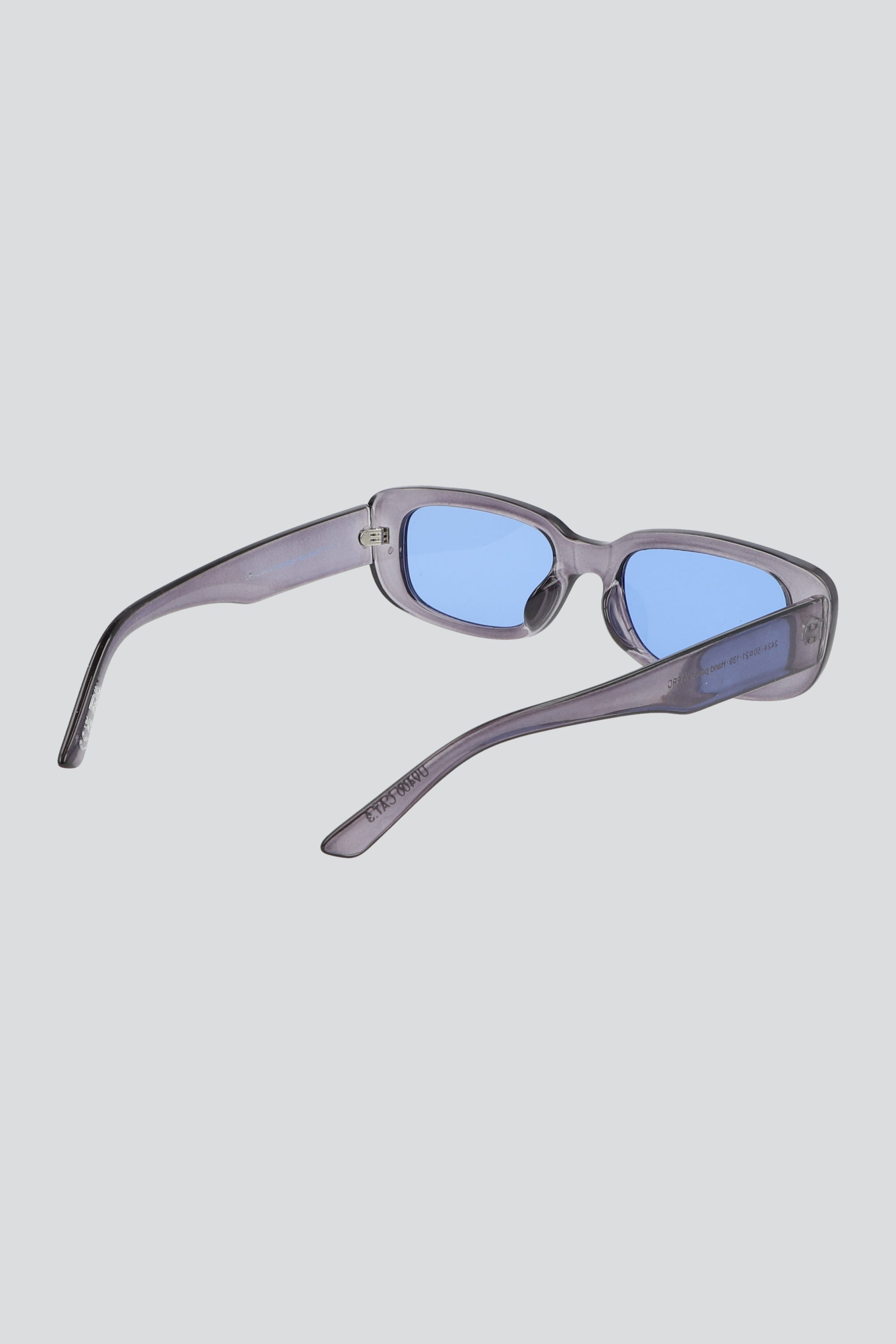 Lentes rectangulo traslucido AZUL