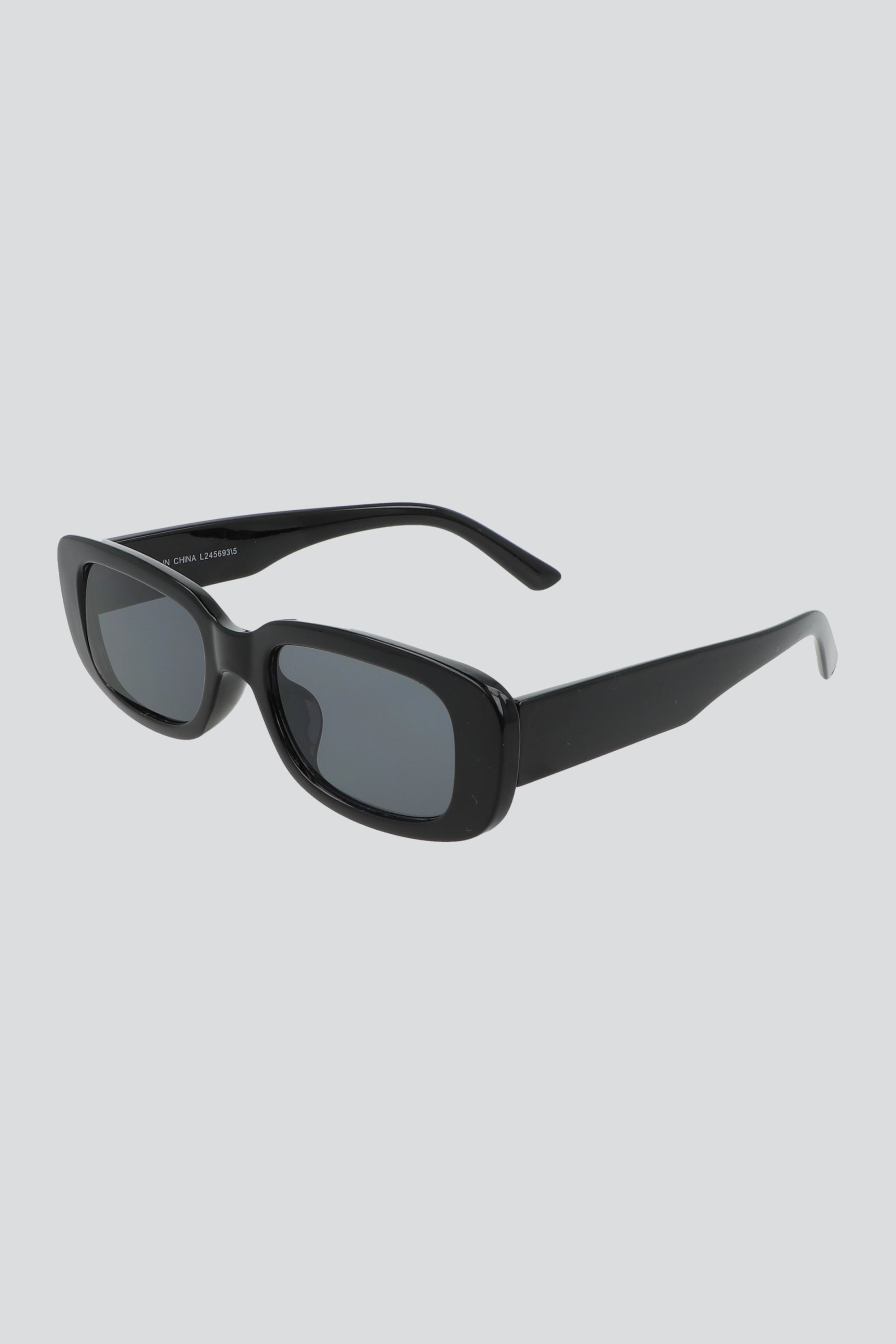 Lentes rectangulo traslucido NEGRO