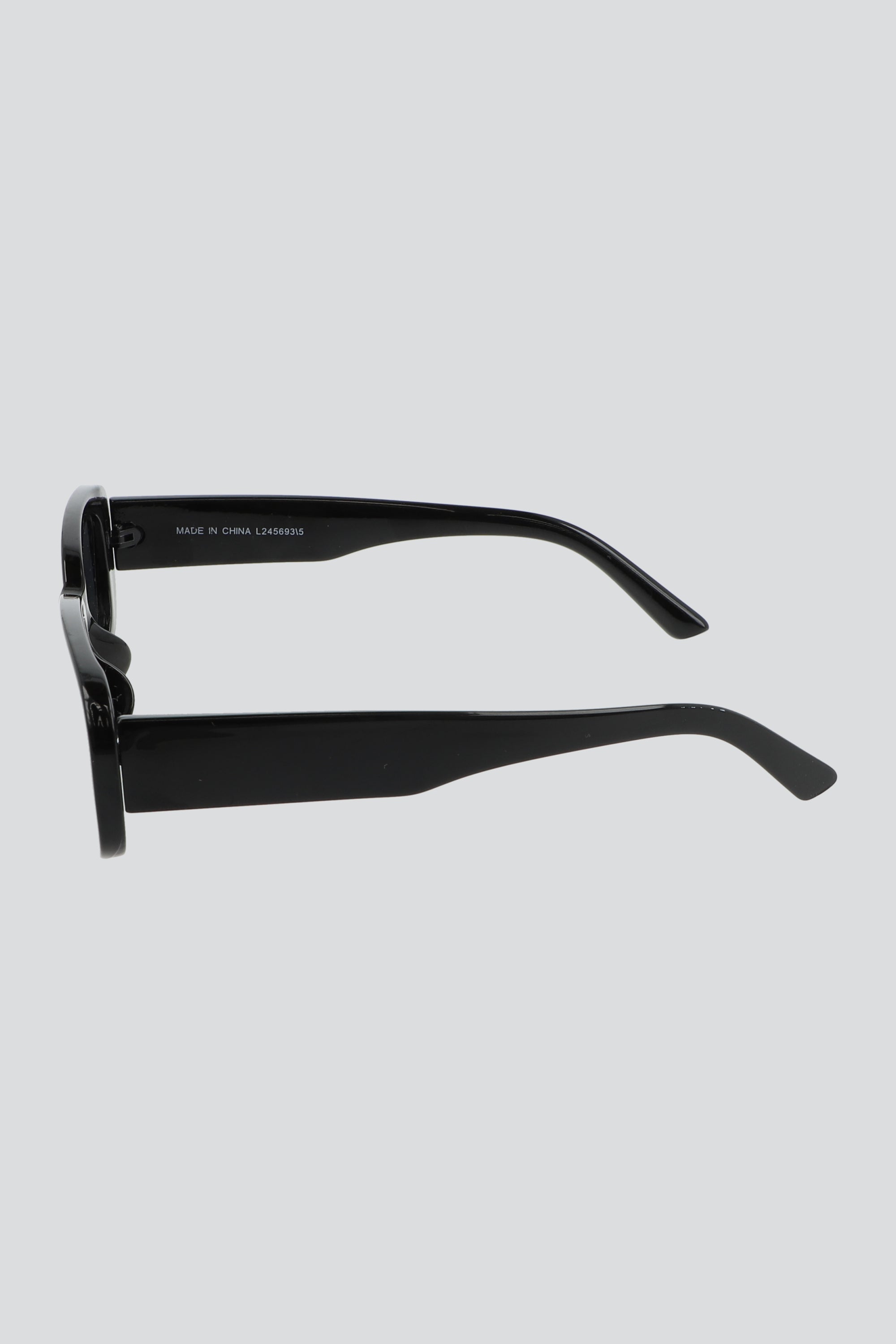 Lentes rectangulo traslucido NEGRO