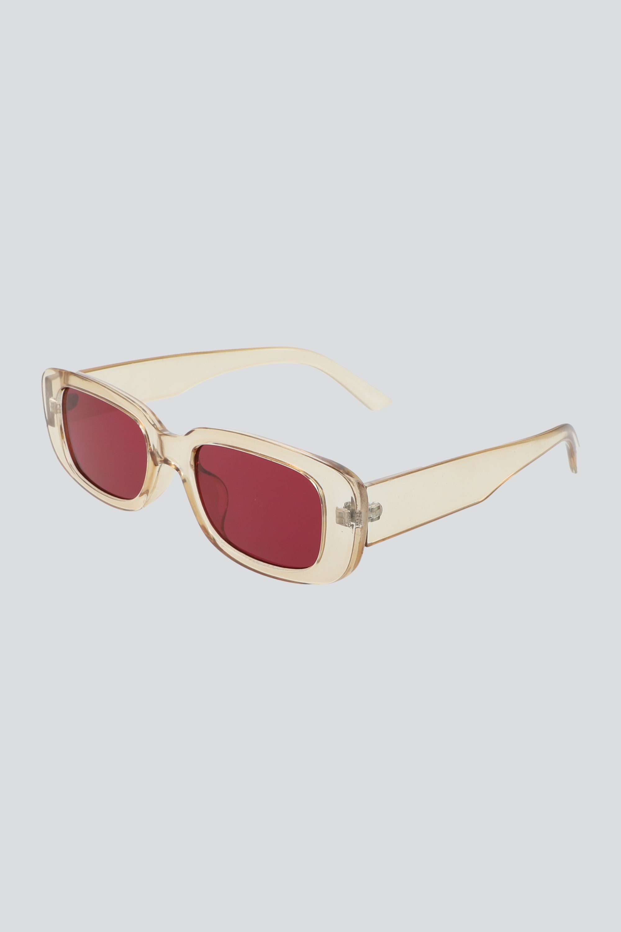 Lentes rectangulo traslucido ROSA