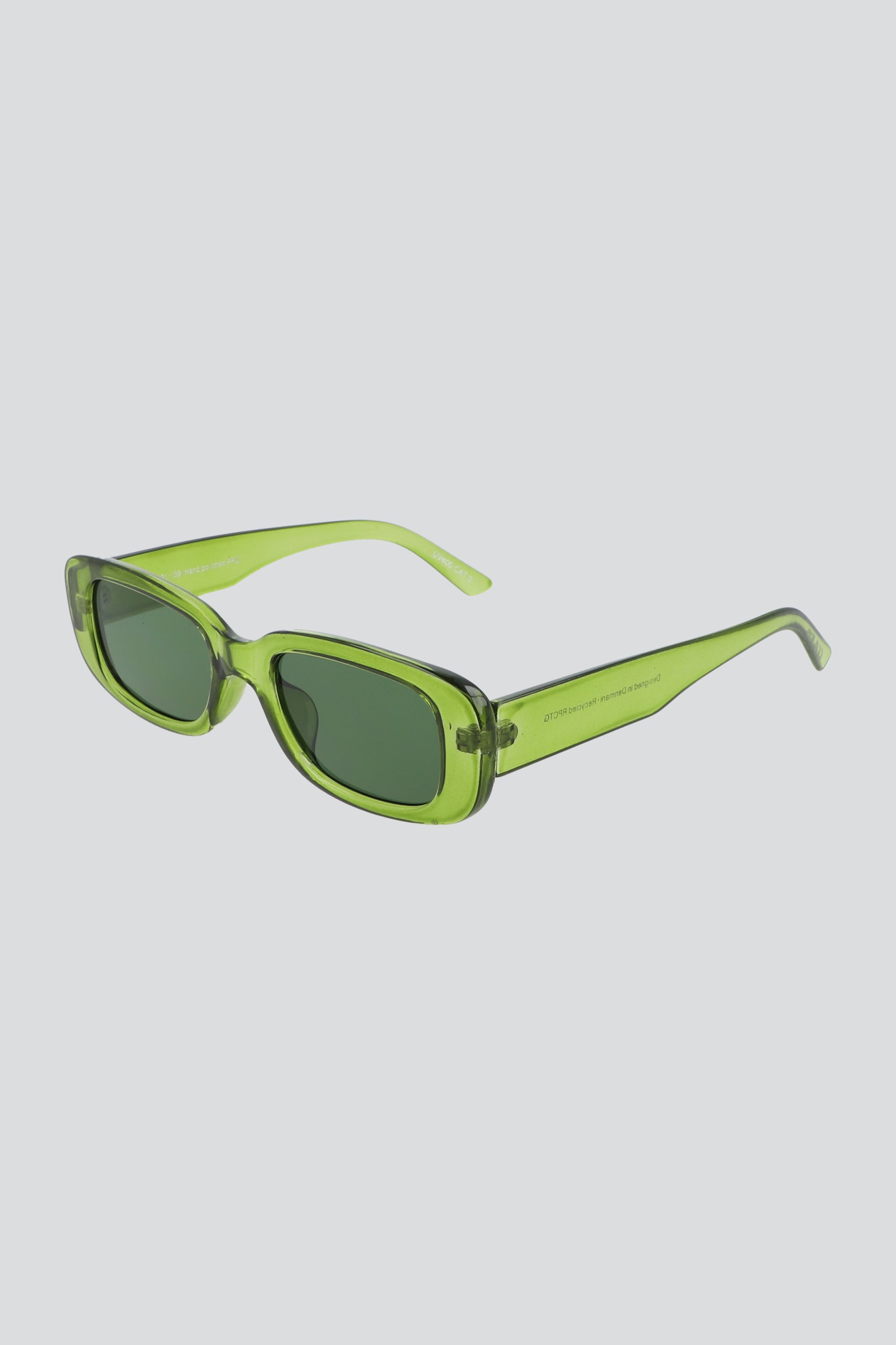 Lentes rectangulo traslucido VERDE