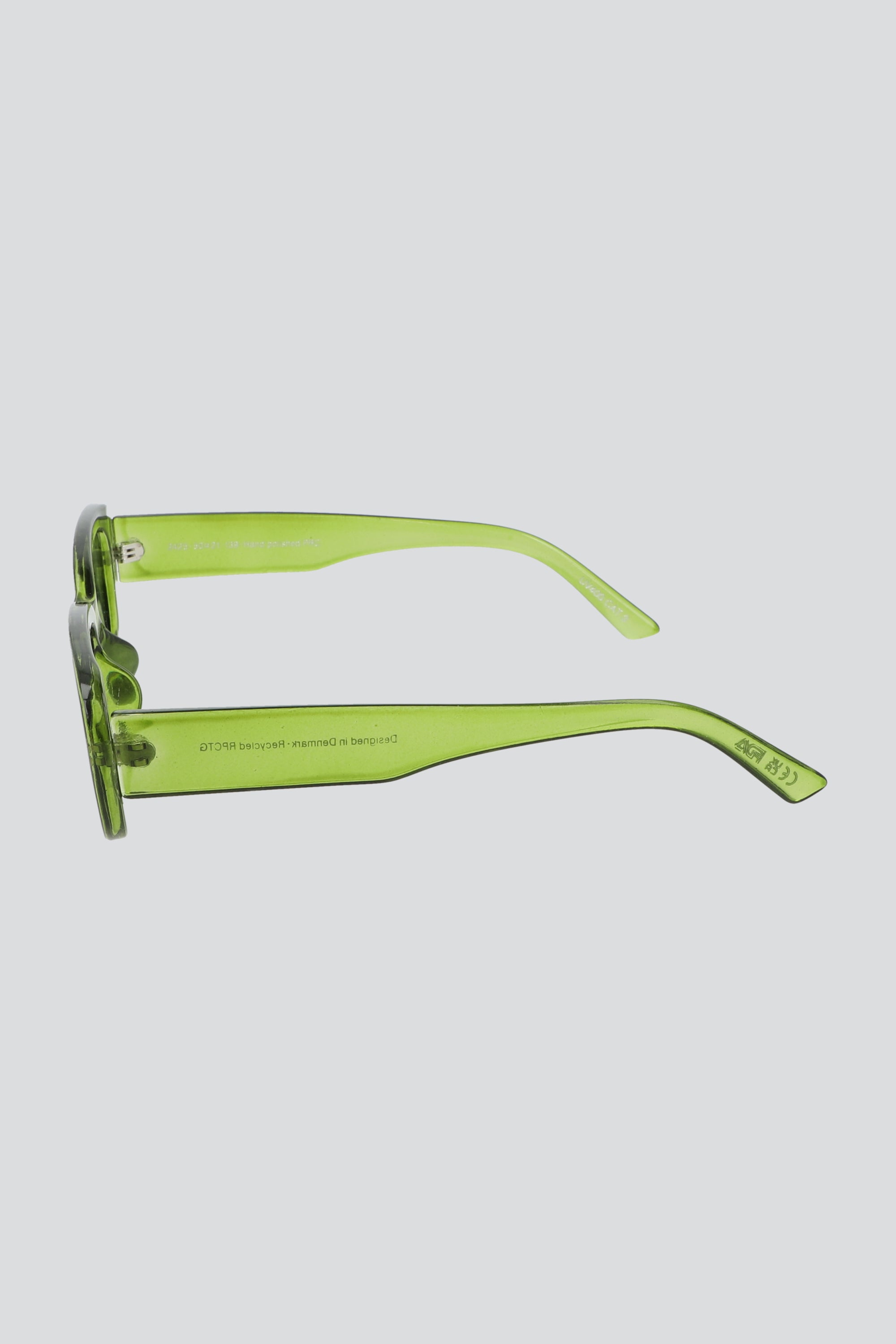 Lentes rectangulo traslucido VERDE