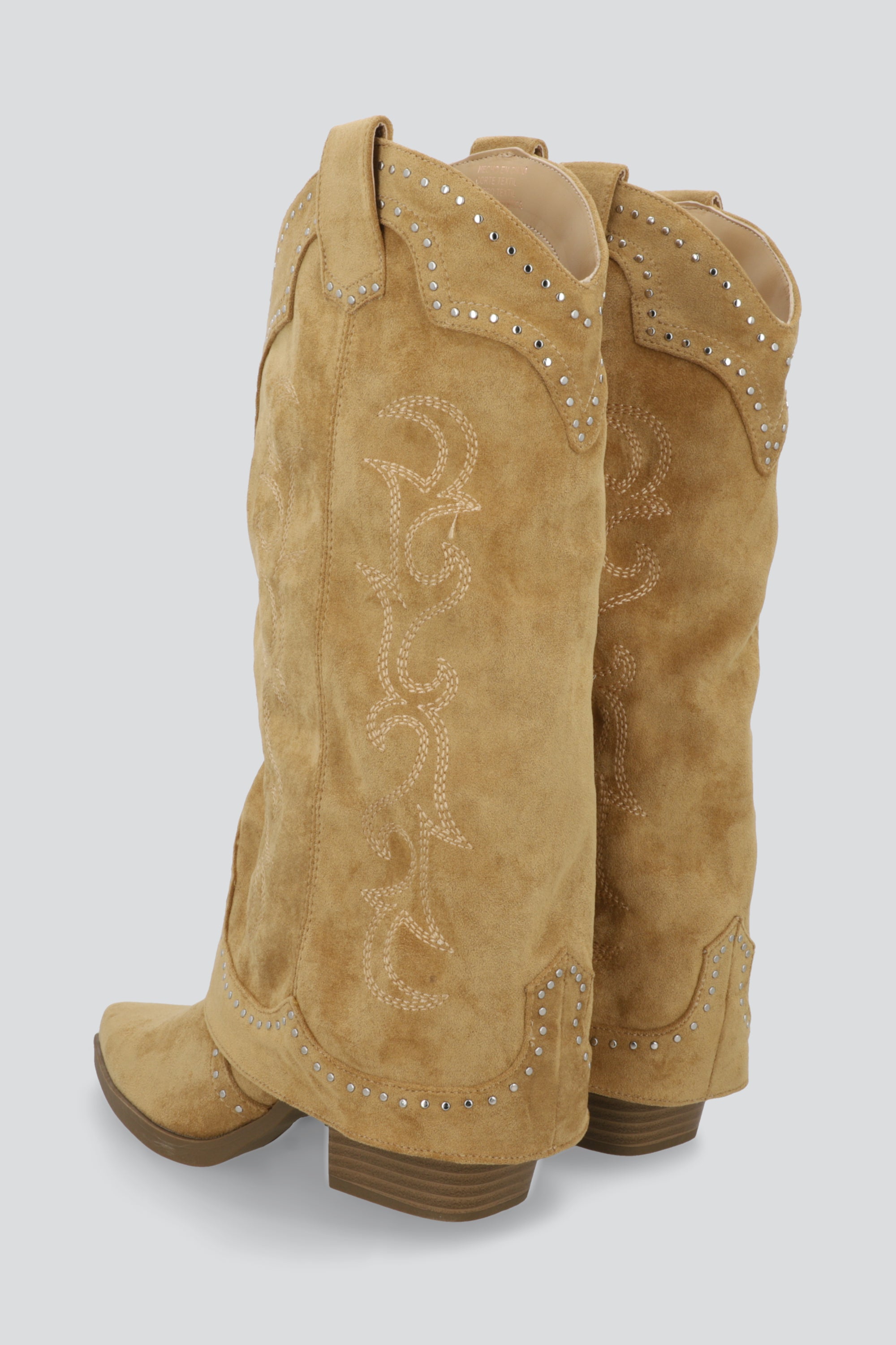 Bota vaquera funda suede BEIGE