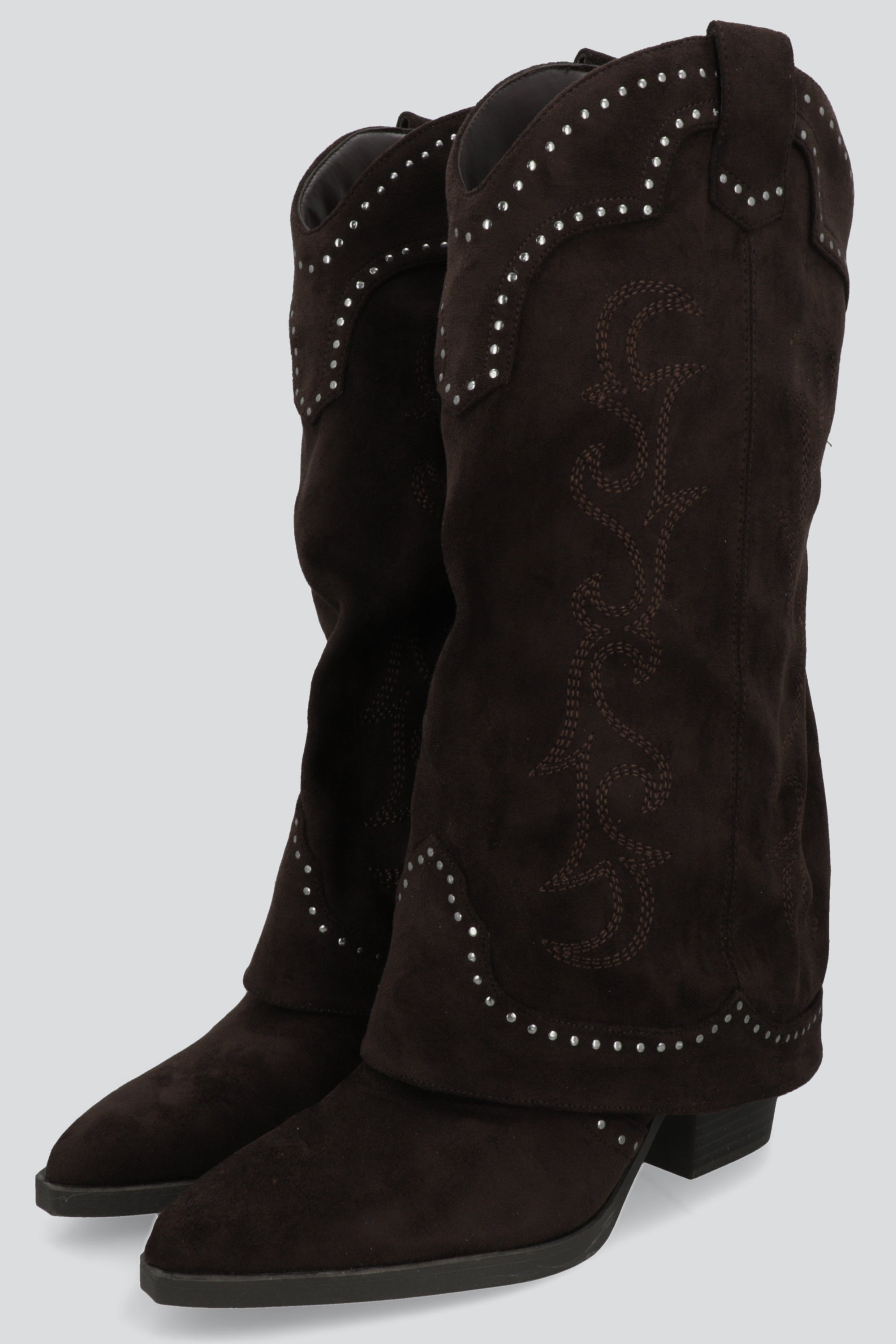 Bota vaquera funda suede CHOCOLATE