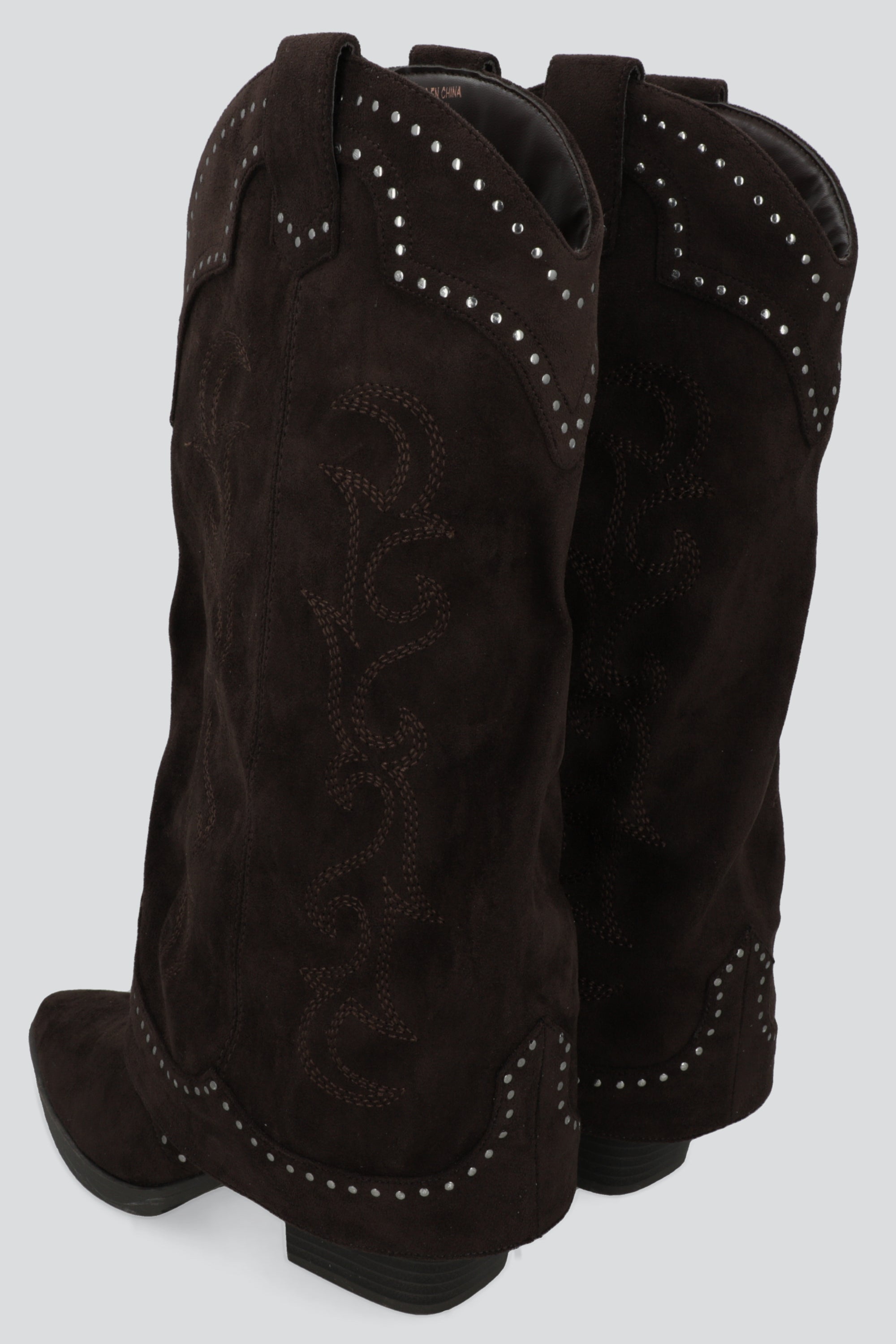 Bota vaquera funda suede CHOCOLATE