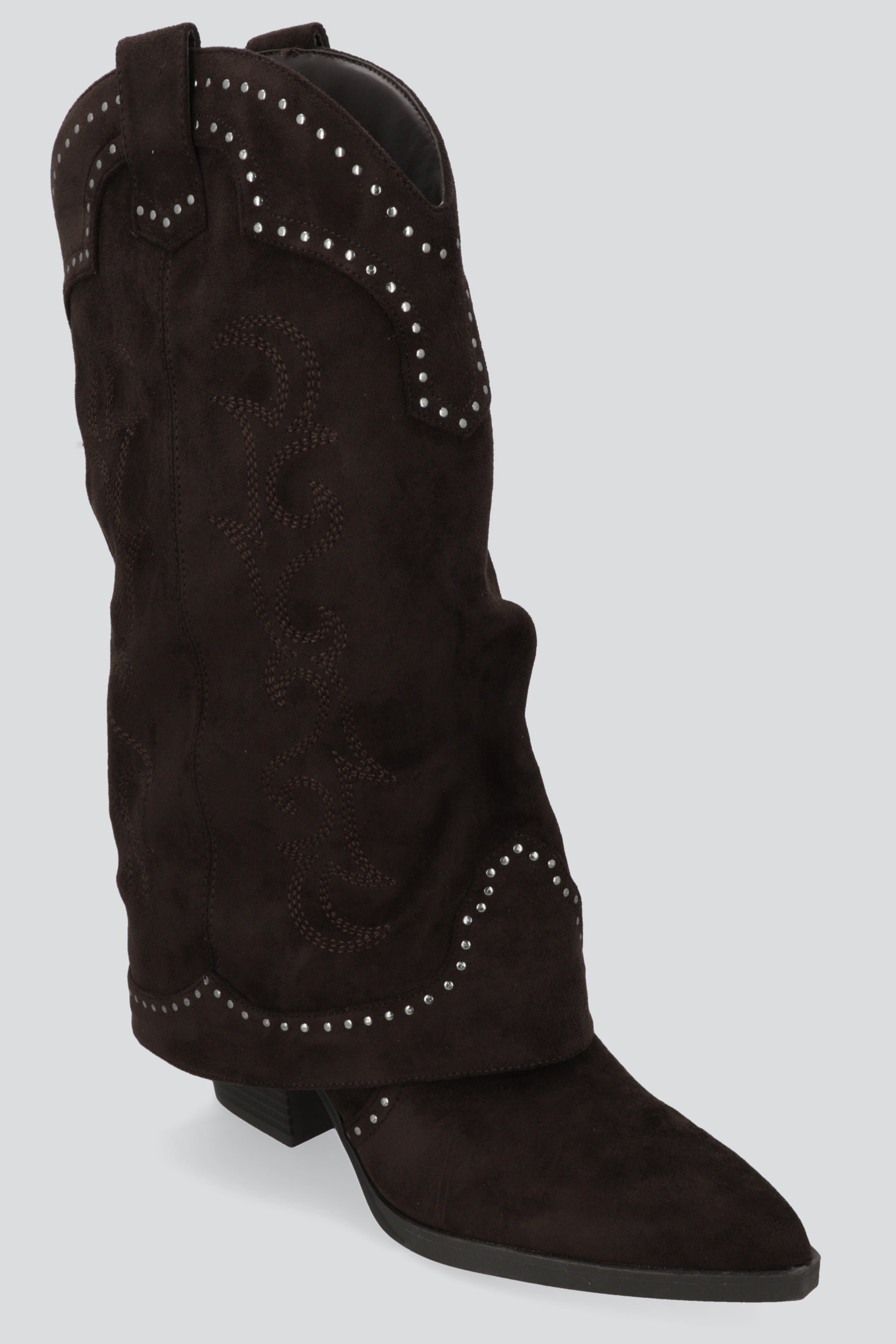 Bota vaquera funda suede CHOCOLATE