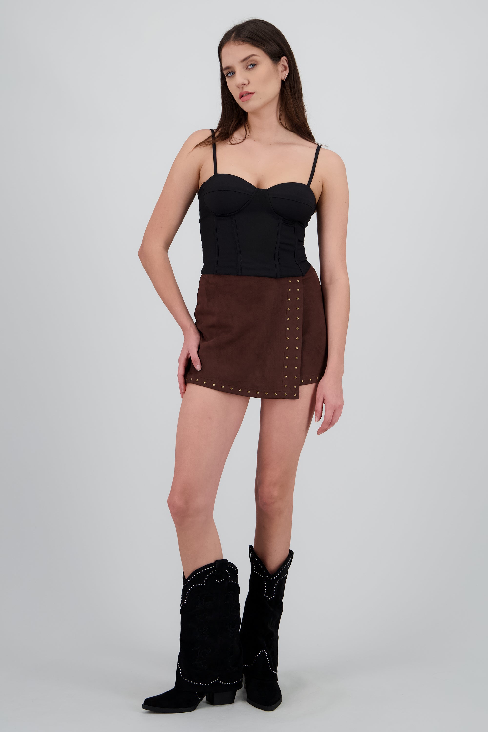 Bota vaquera funda suede