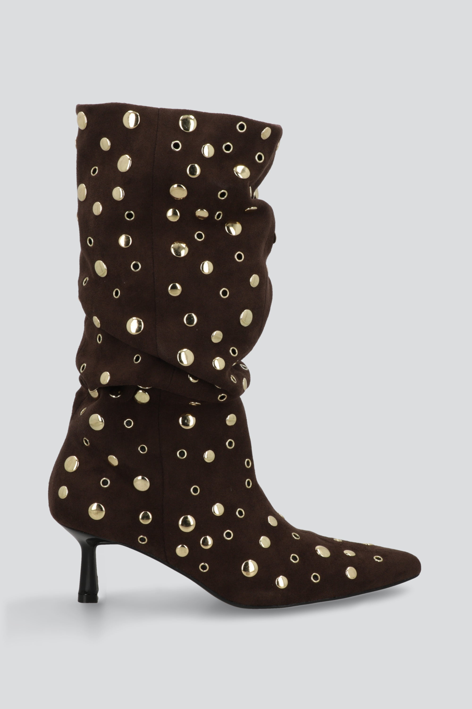 Bota slouchy eyelets CAFE