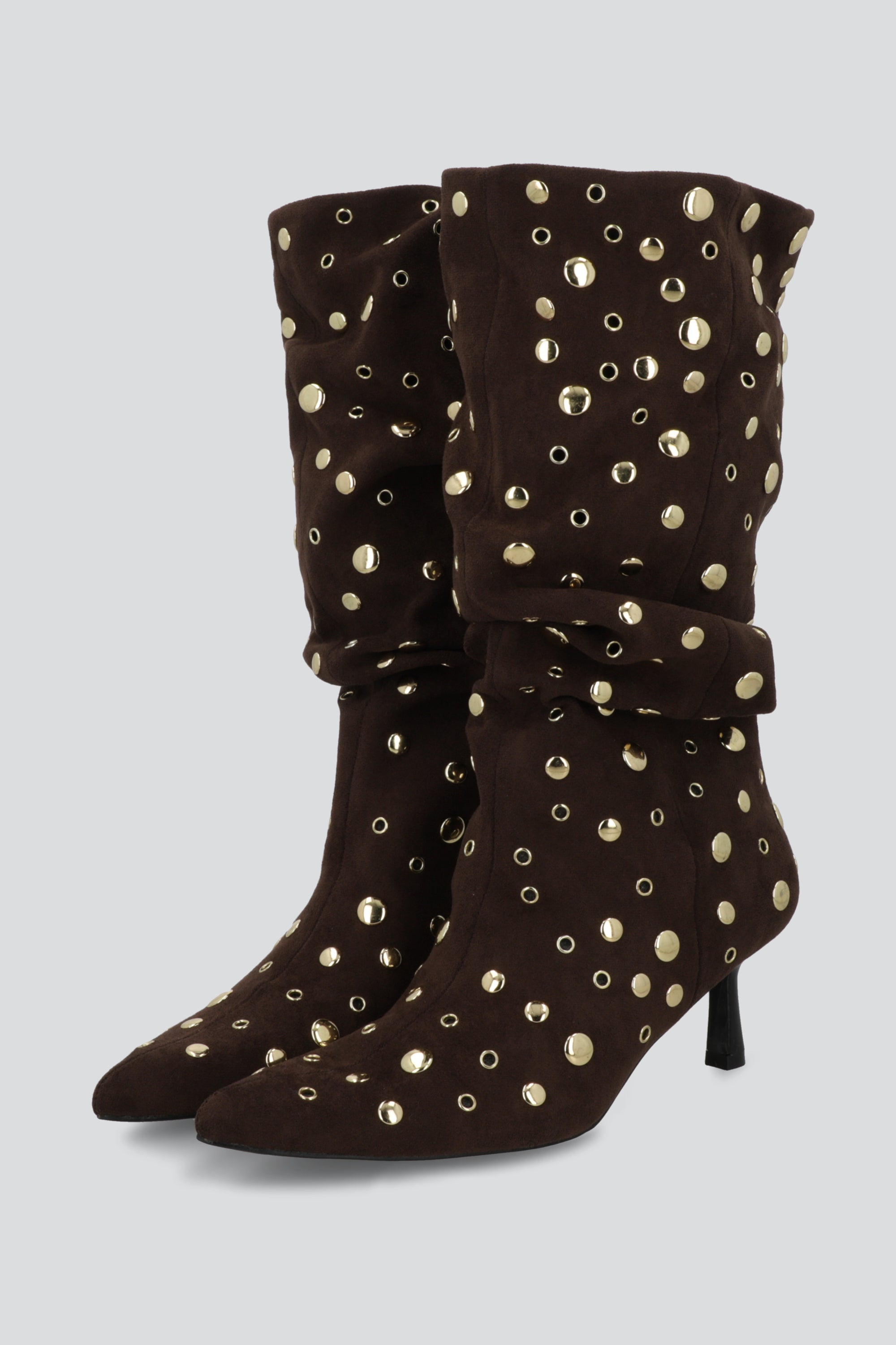 Bota slouchy eyelets CAFE