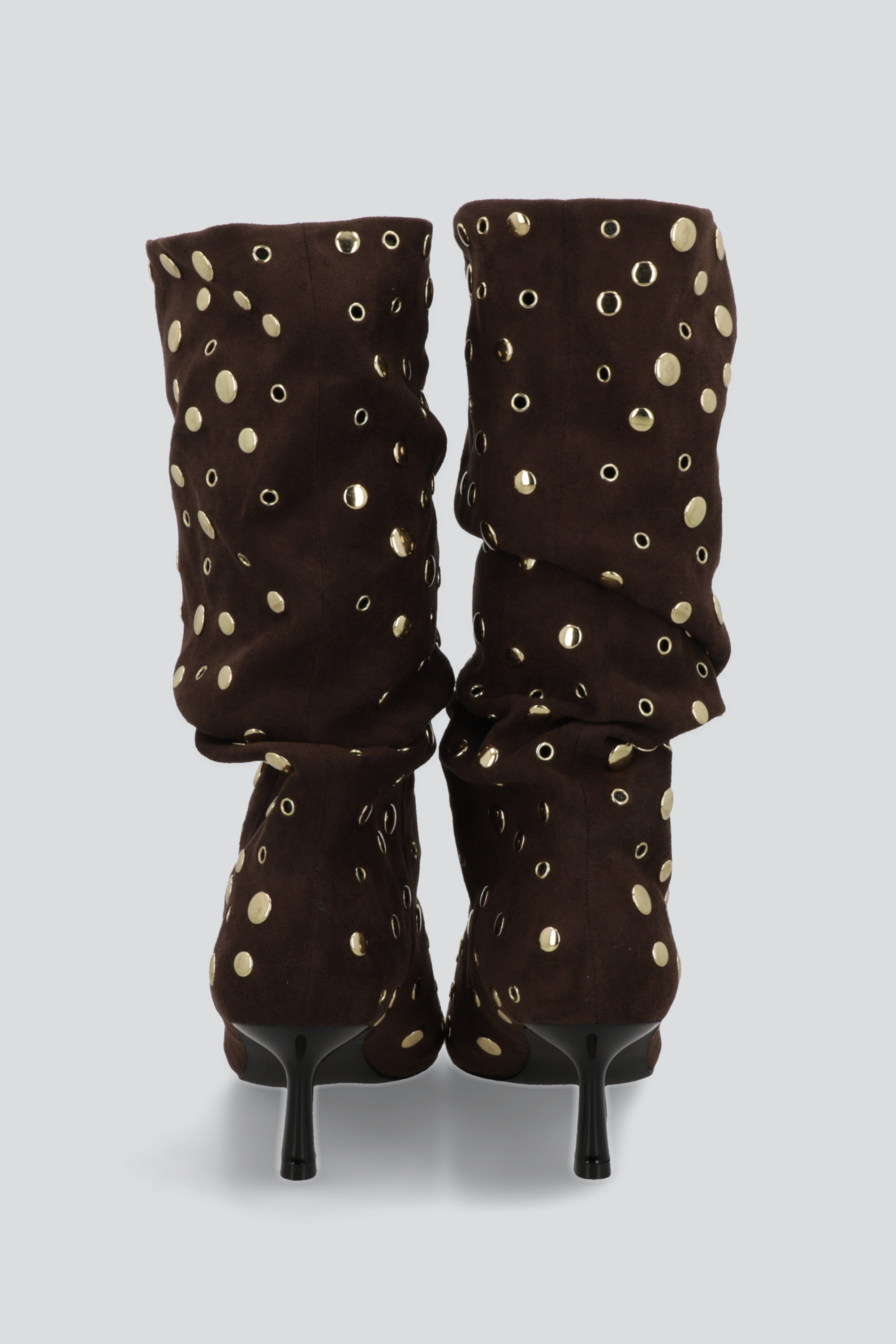 Bota slouchy eyelets CAFE
