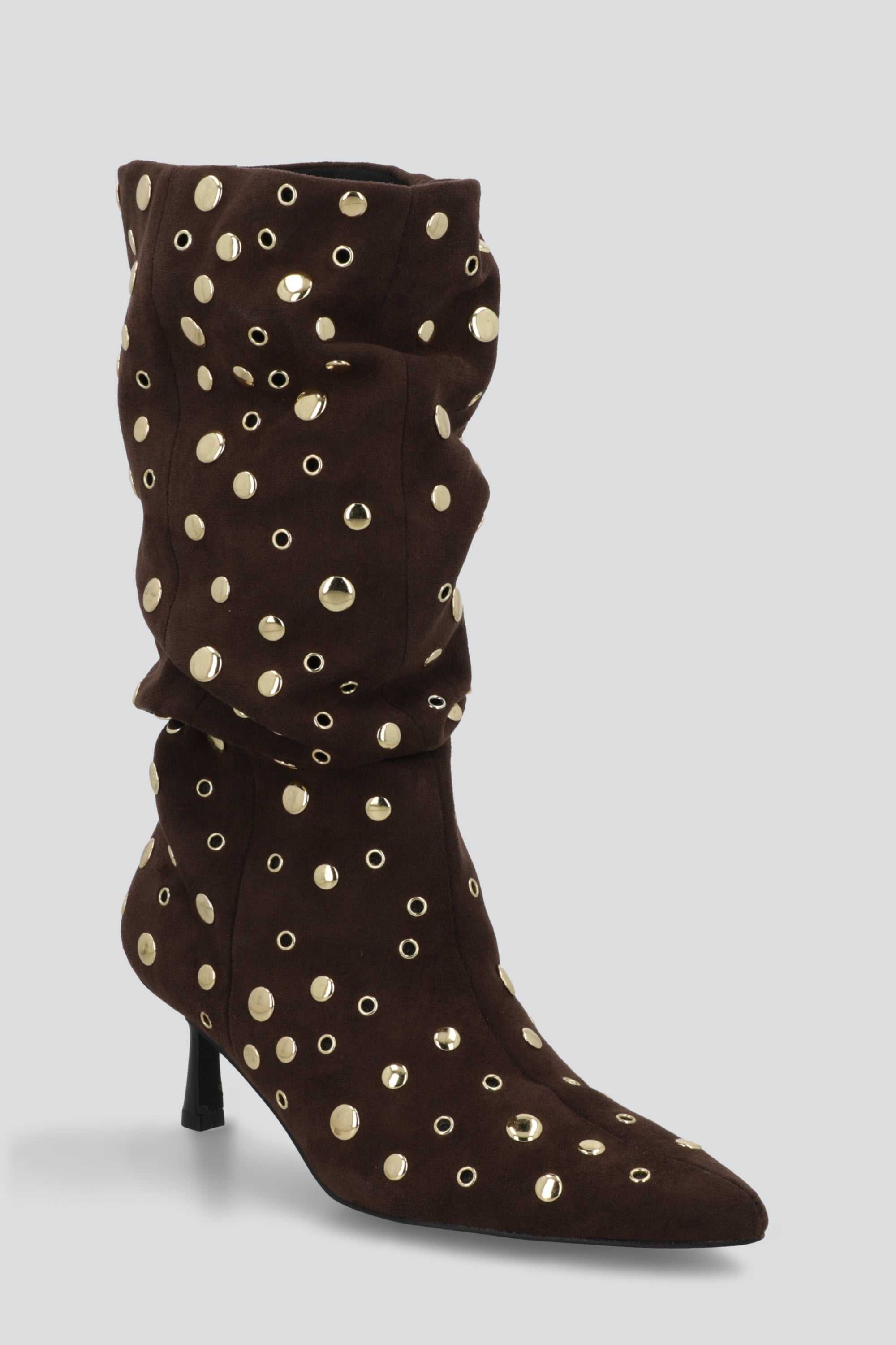Bota slouchy eyelets CAFE