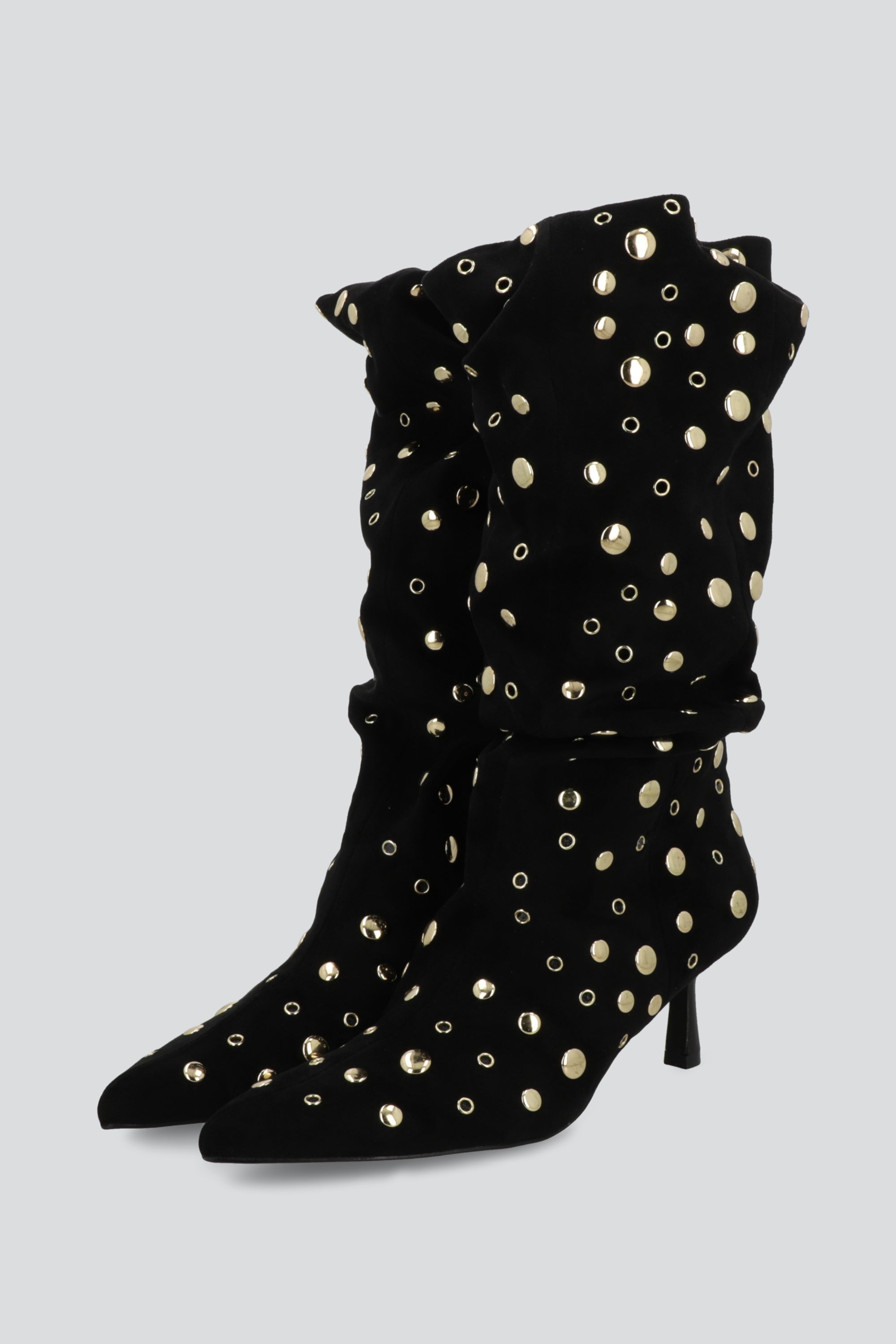 Bota slouchy eyelets NEGRO