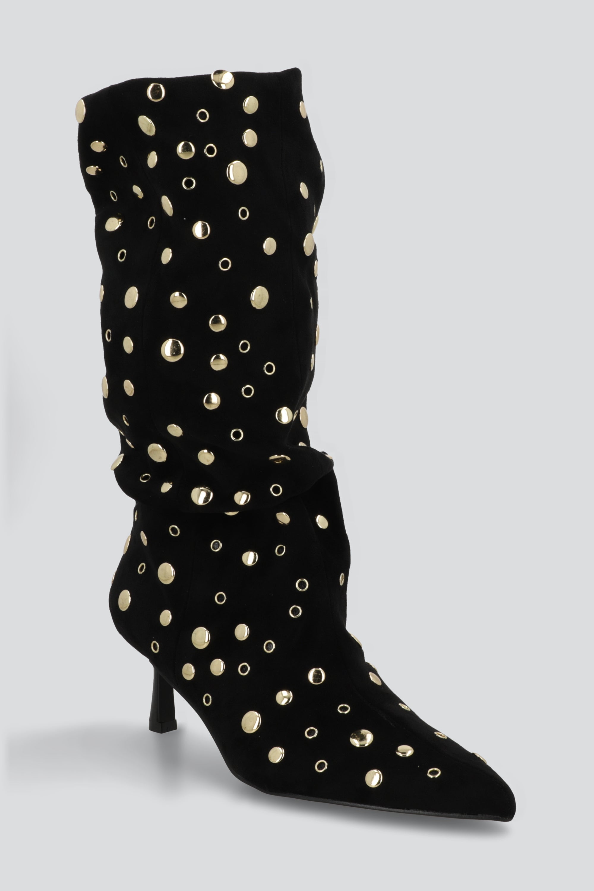 Bota slouchy eyelets NEGRO