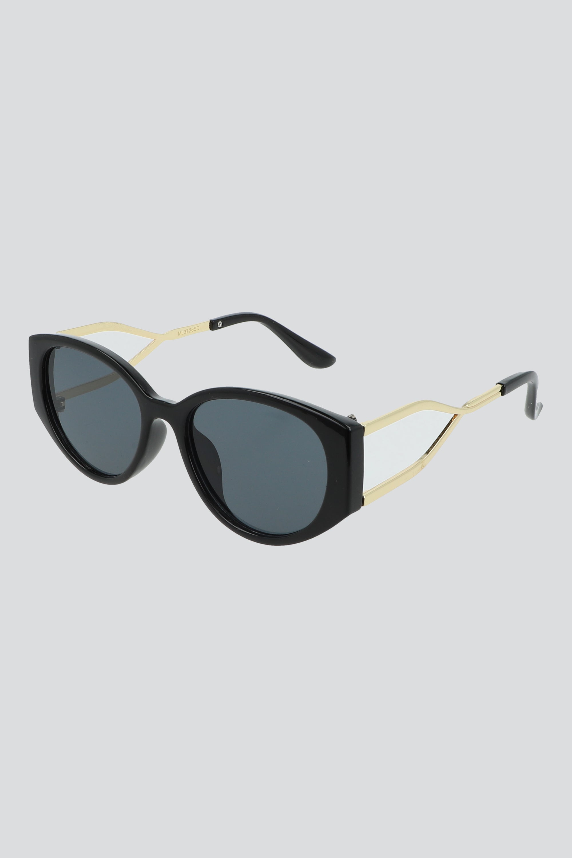 Lentes cateye semigruesos NEGRO