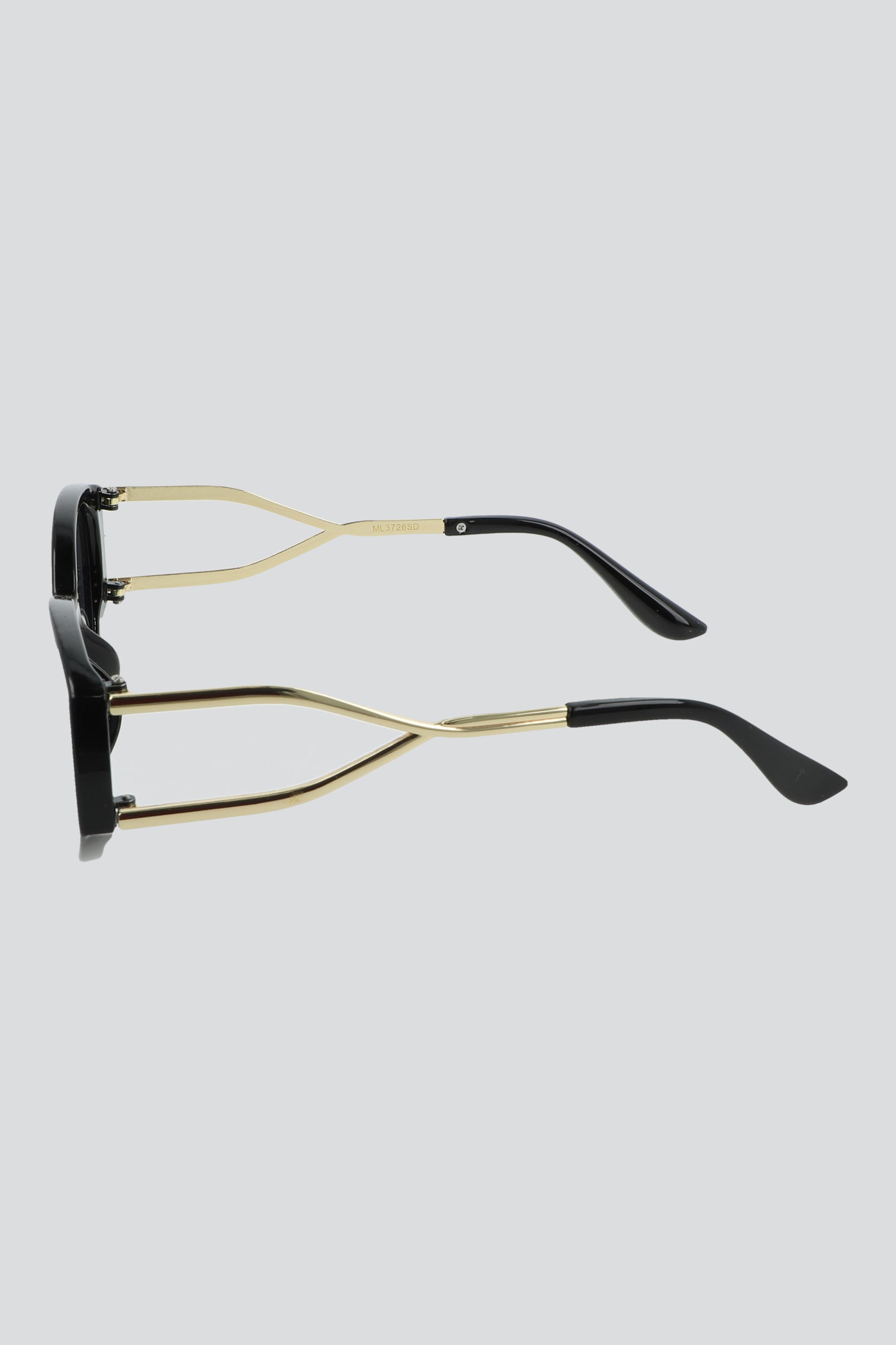 Lentes cateye semigruesos NEGRO