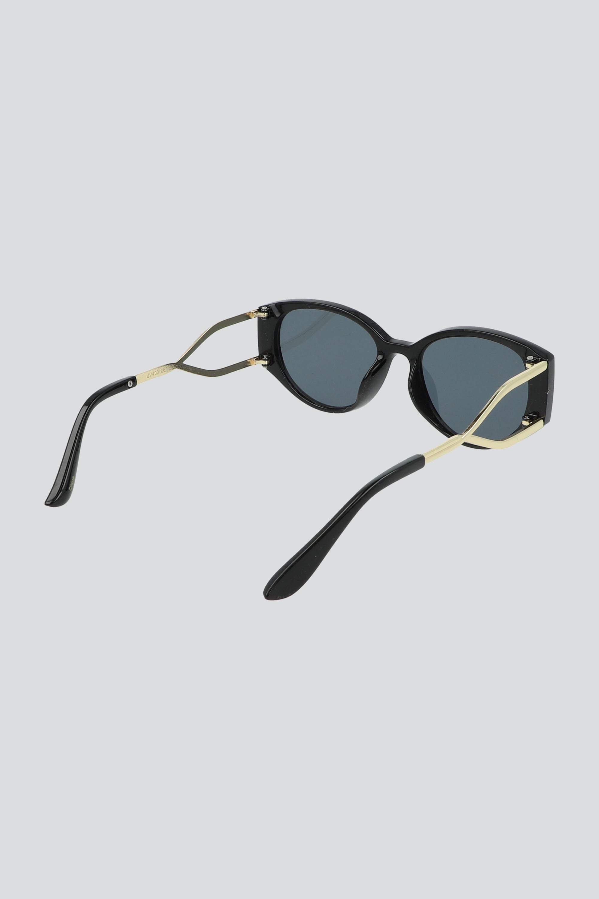 Lentes cateye semigruesos NEGRO
