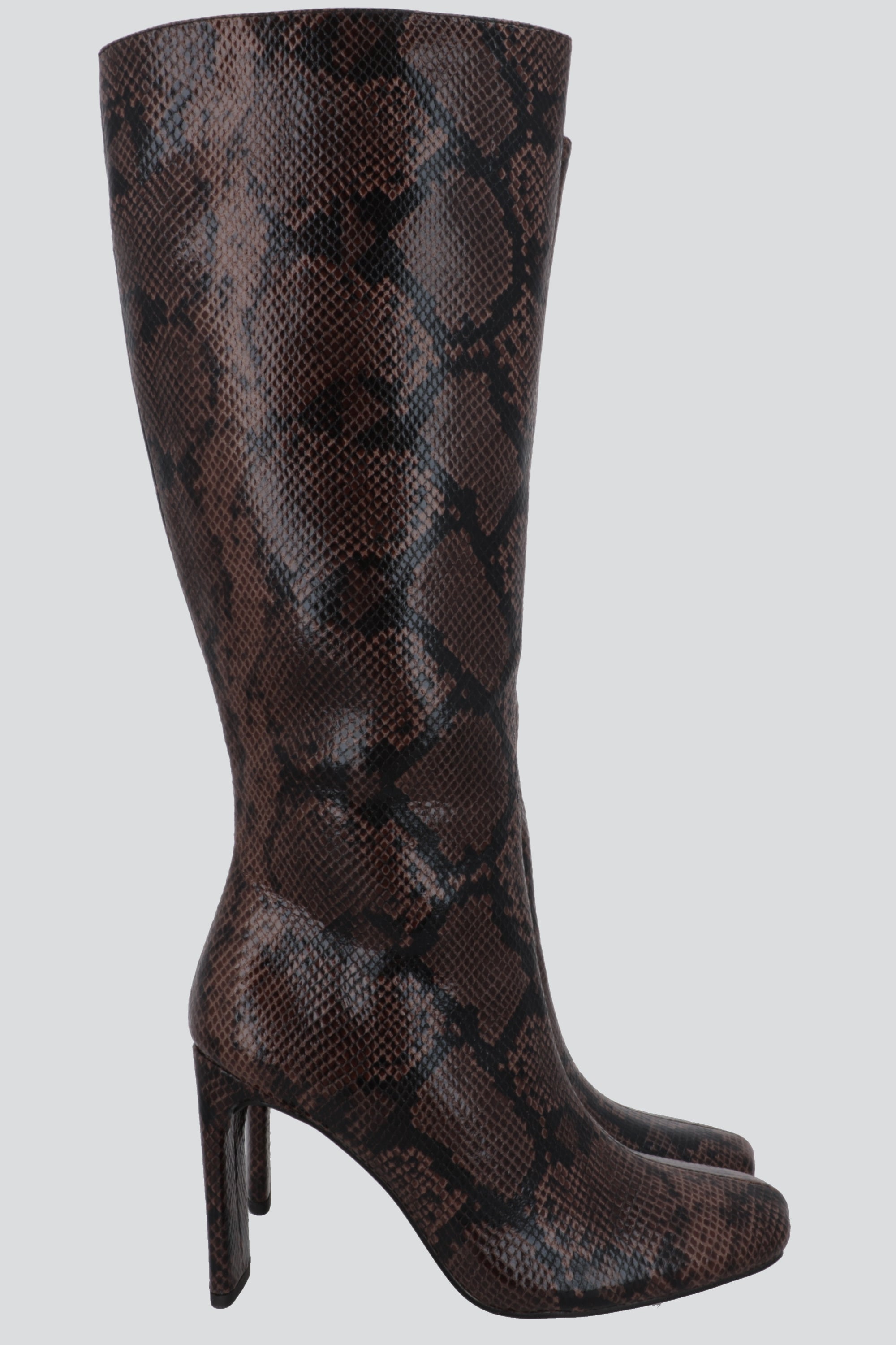 Bota alta serpiente CAFE