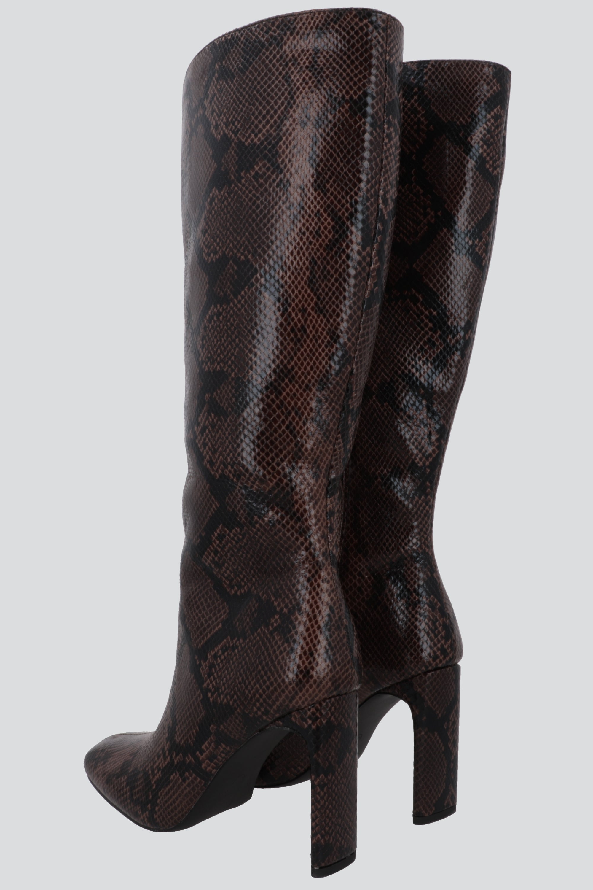 Bota alta serpiente CAFE