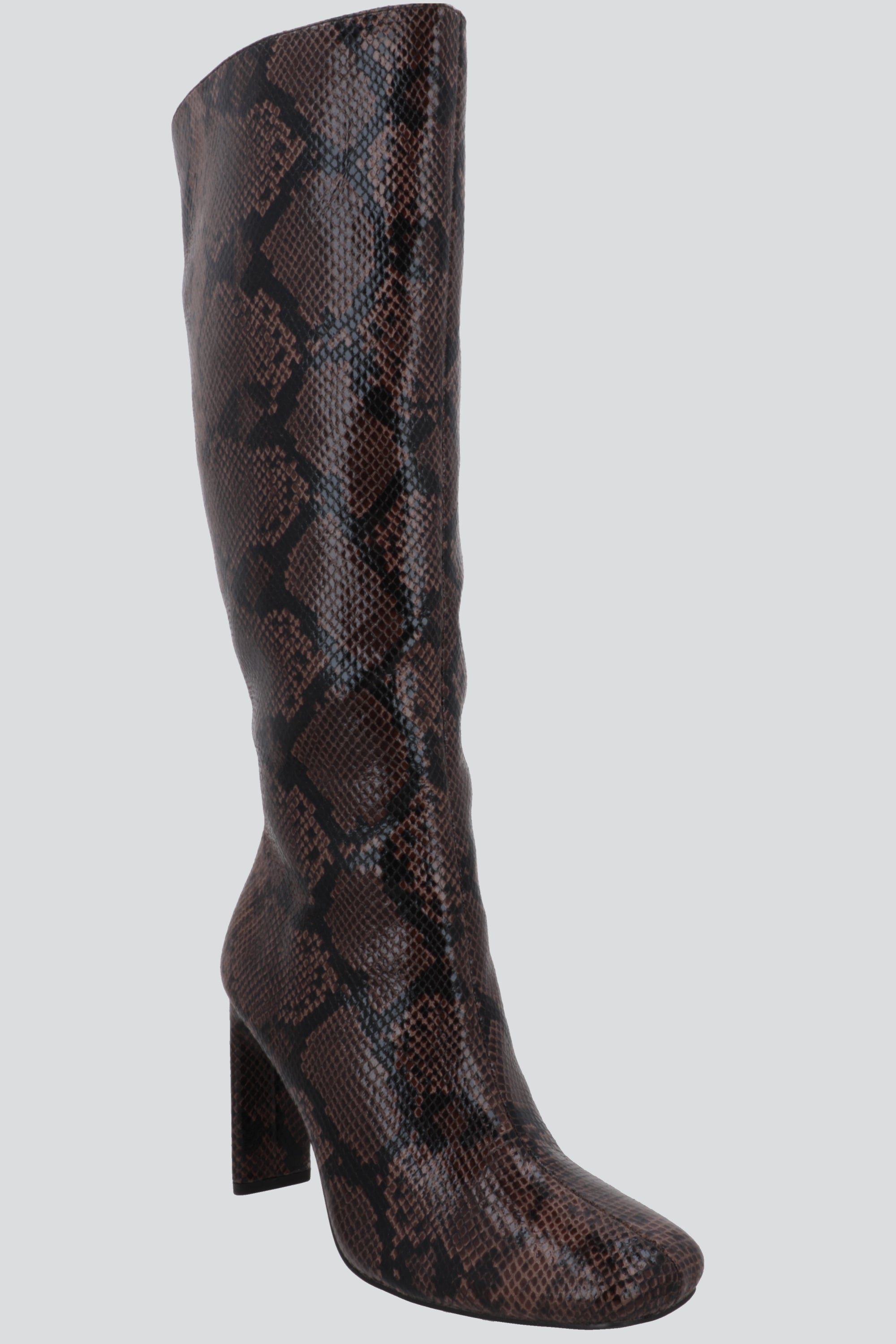 Bota alta serpiente CAFE