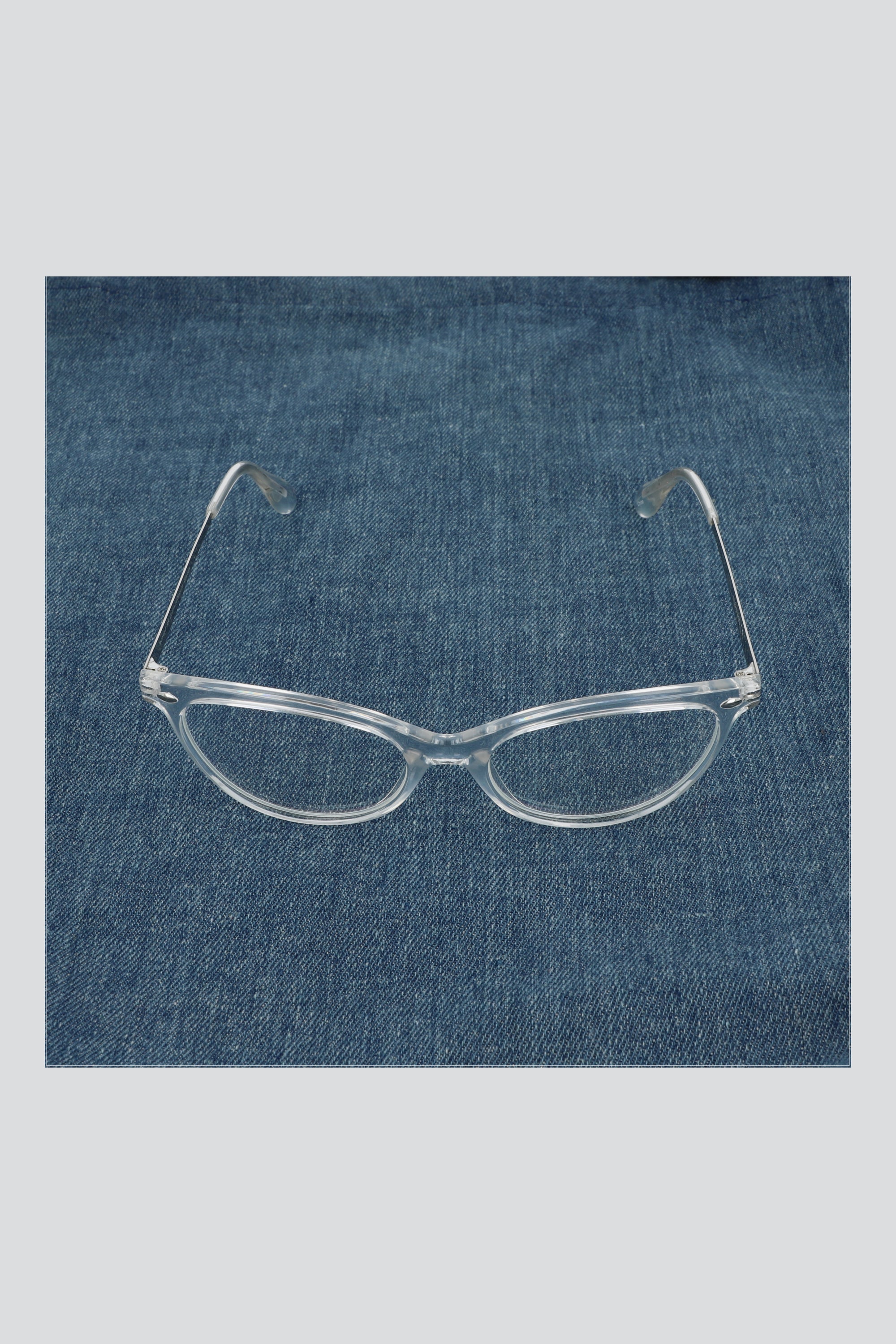 Lentes cateye luz azul TRANSPARENTE